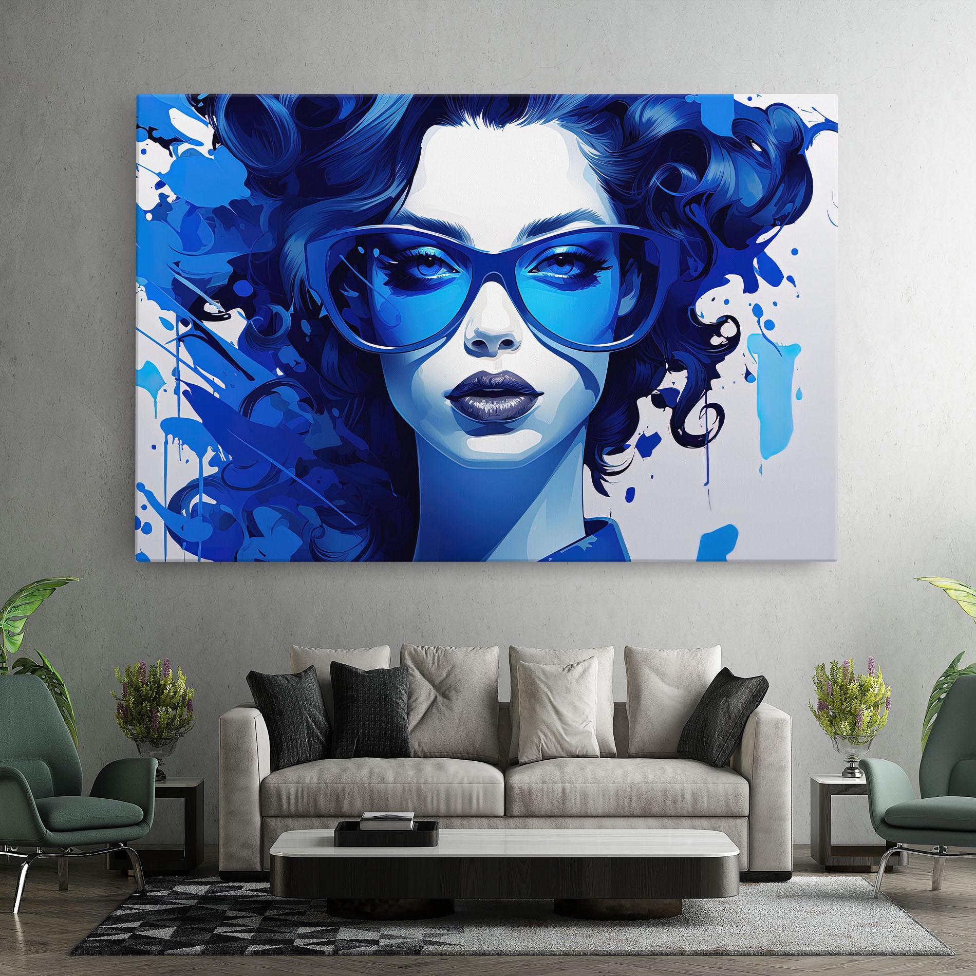Tablou Canvas Big Blue Glasses mockup 7