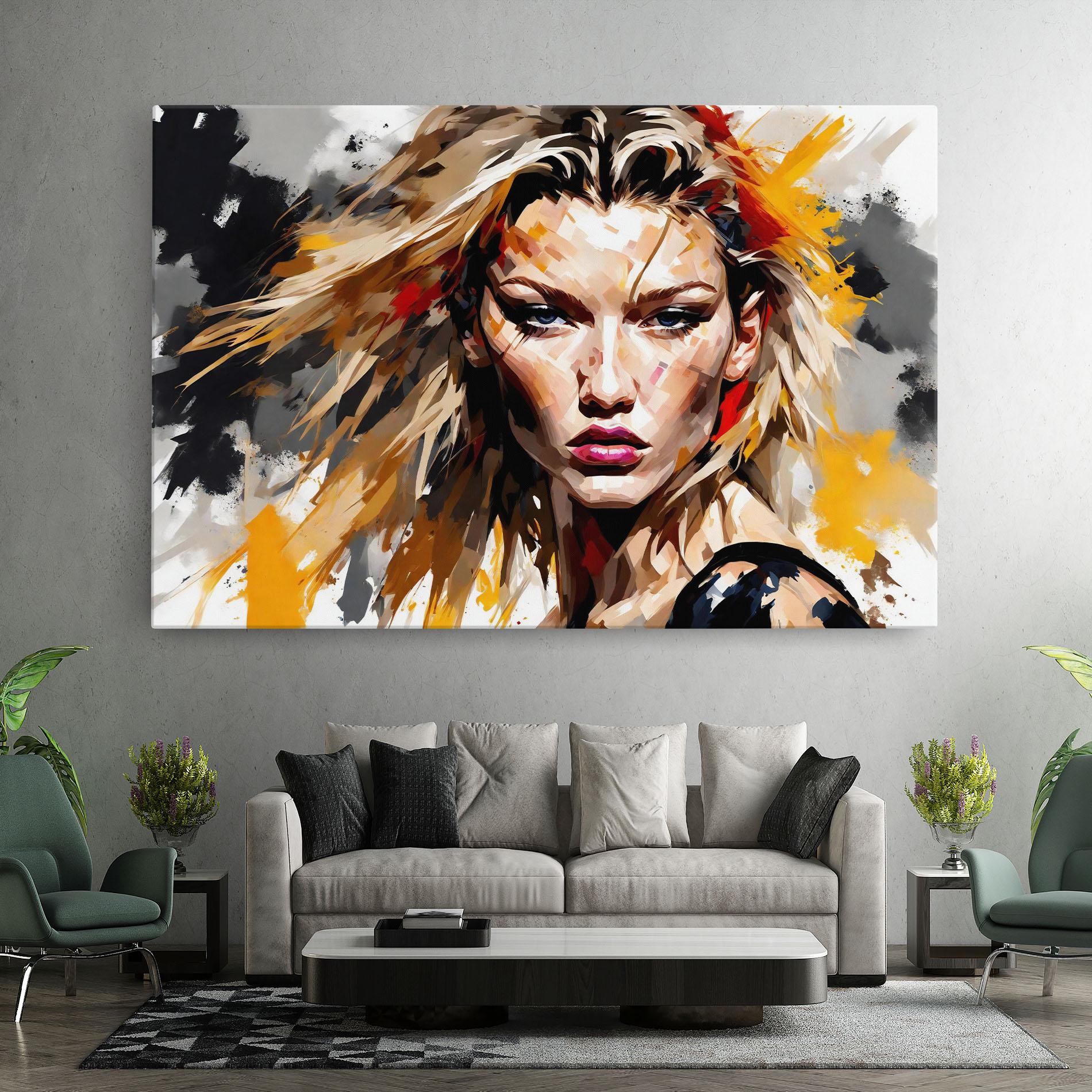 Tablou Canvas Blond Hair Splash mockup 7