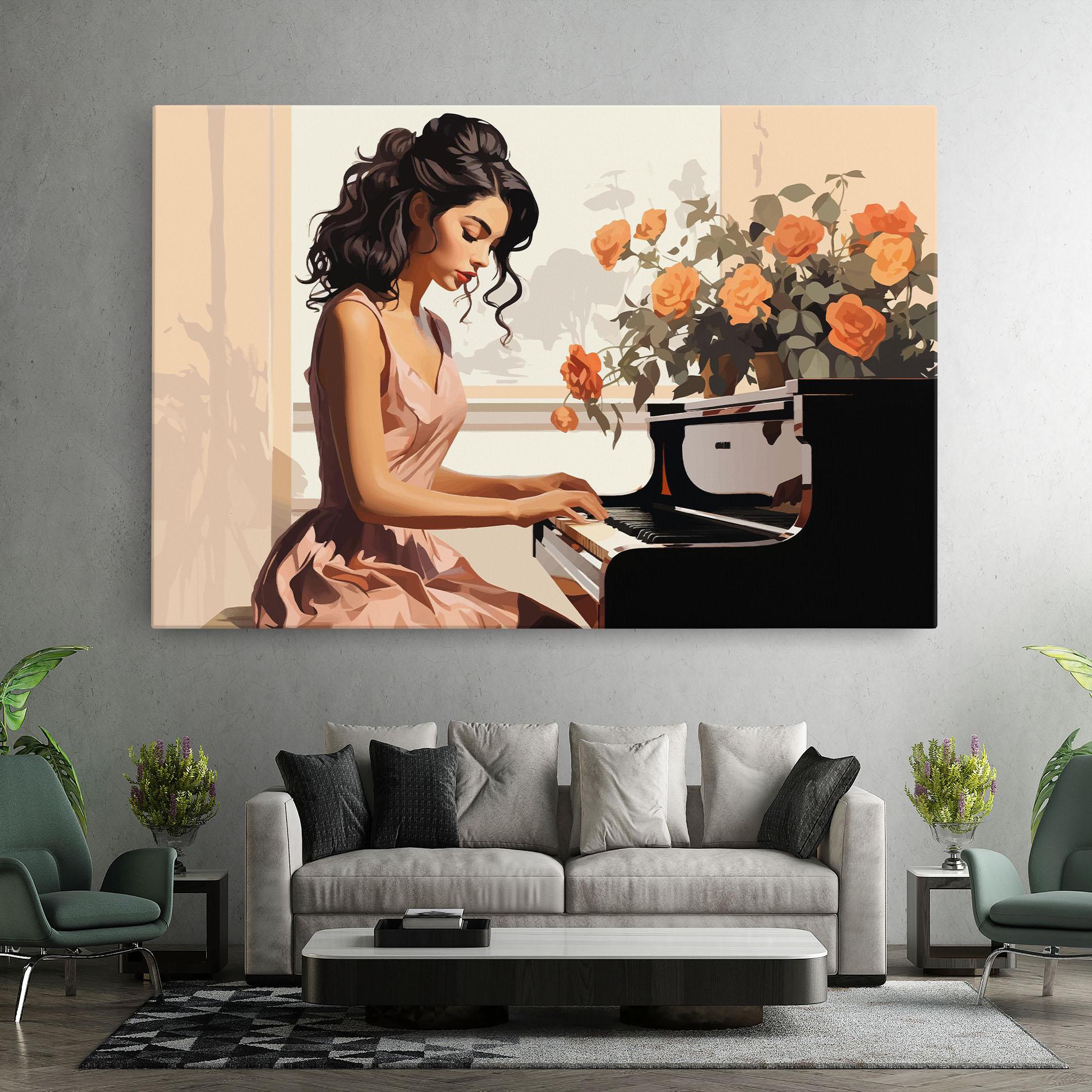 Tablou Canvas Singer Painting mockup 7