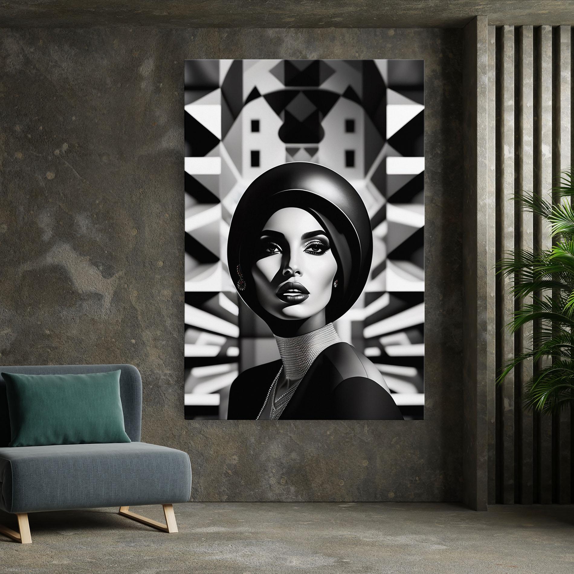 Tablou Canvas Big Black Hat mockup 7