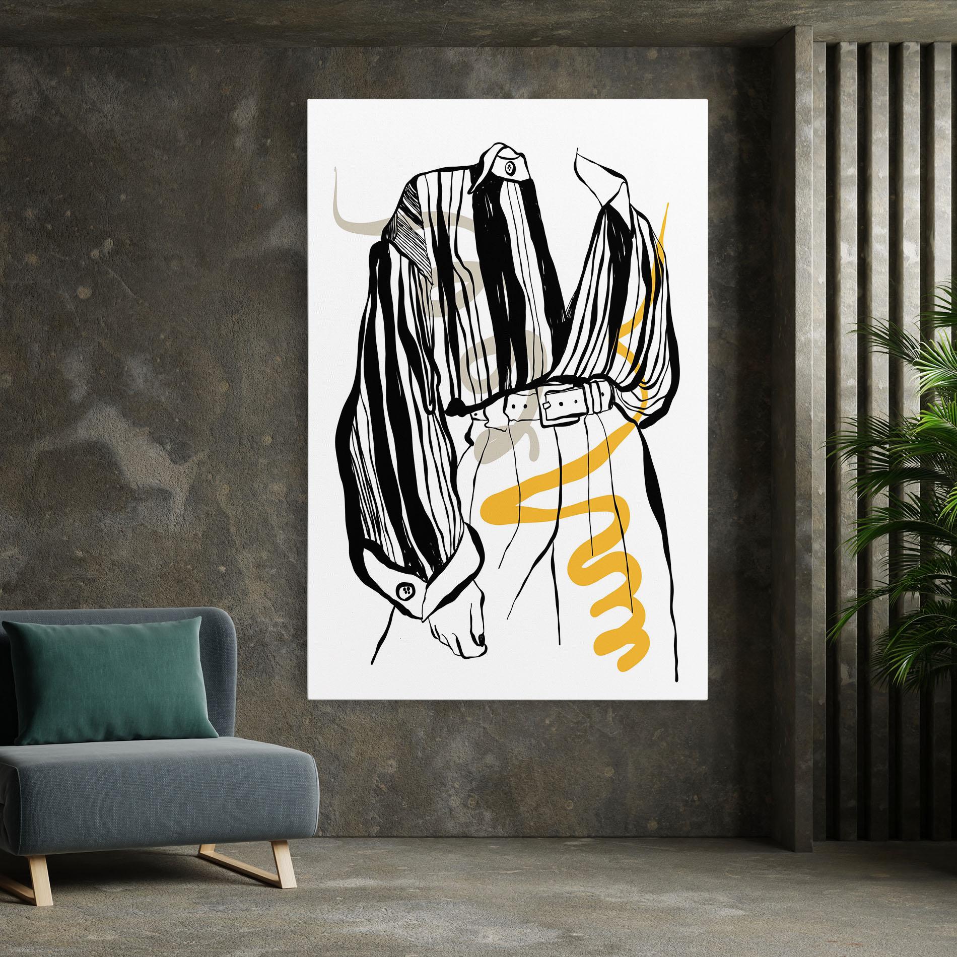 Tablou Canvas Modern Outfit Line mockup 7