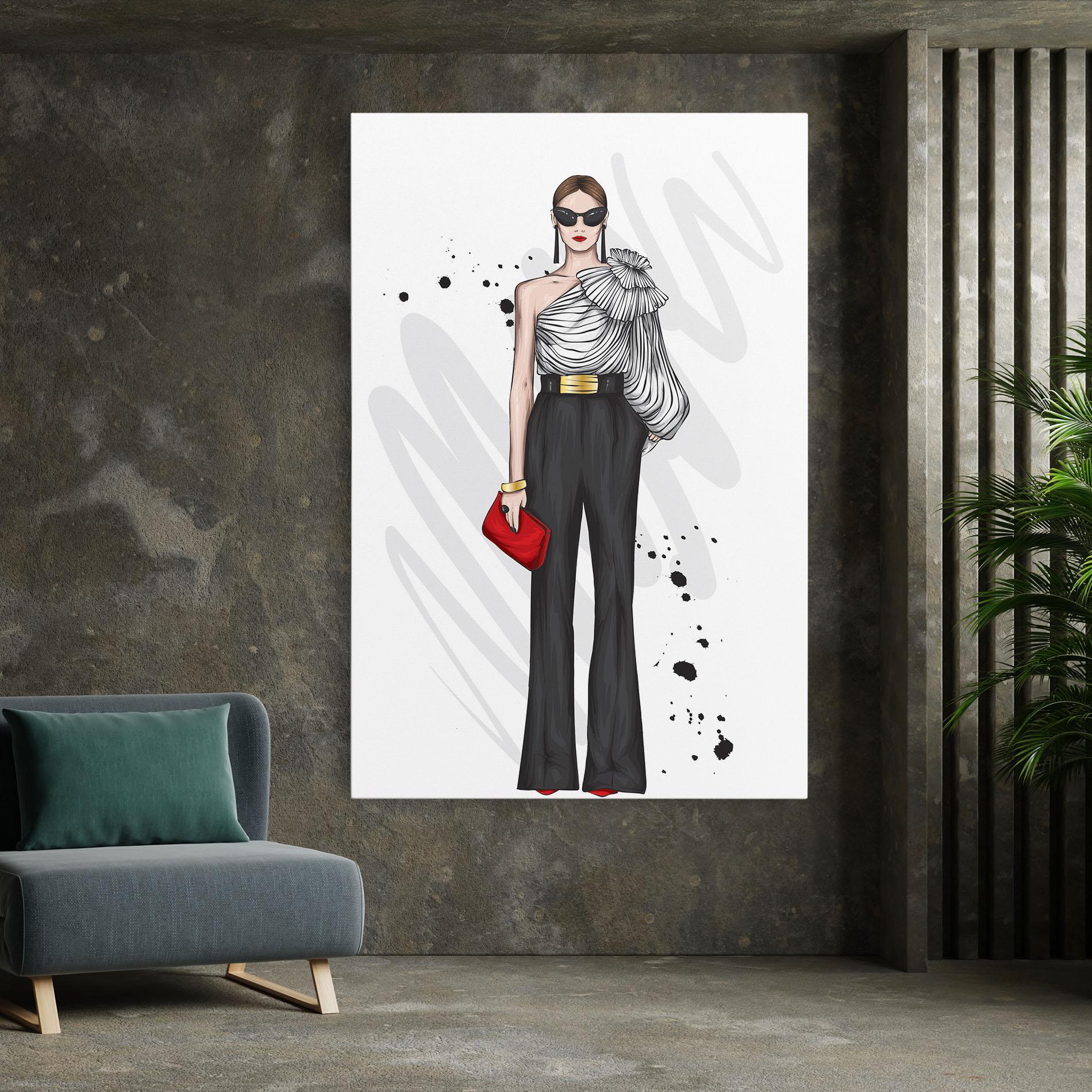 Tablou Canvas Tall Black Pants mockup 7