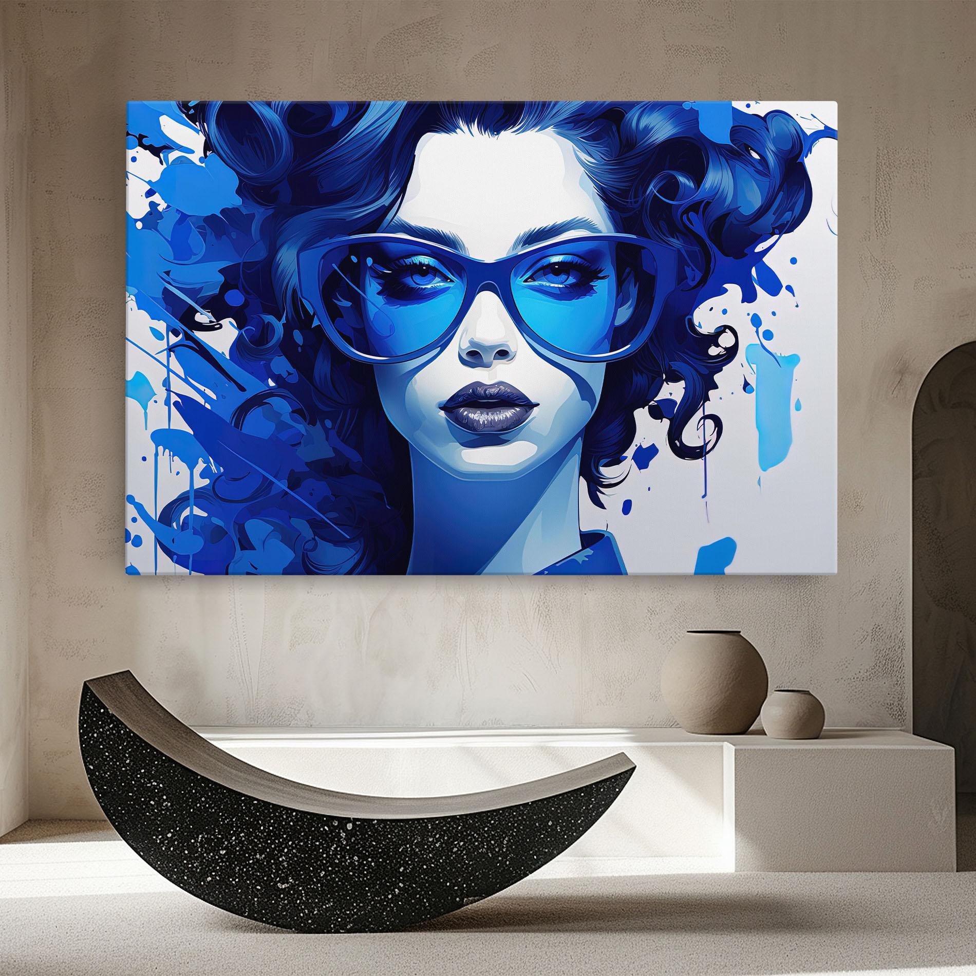 Tablou Canvas Big Blue Glasses mockup 8