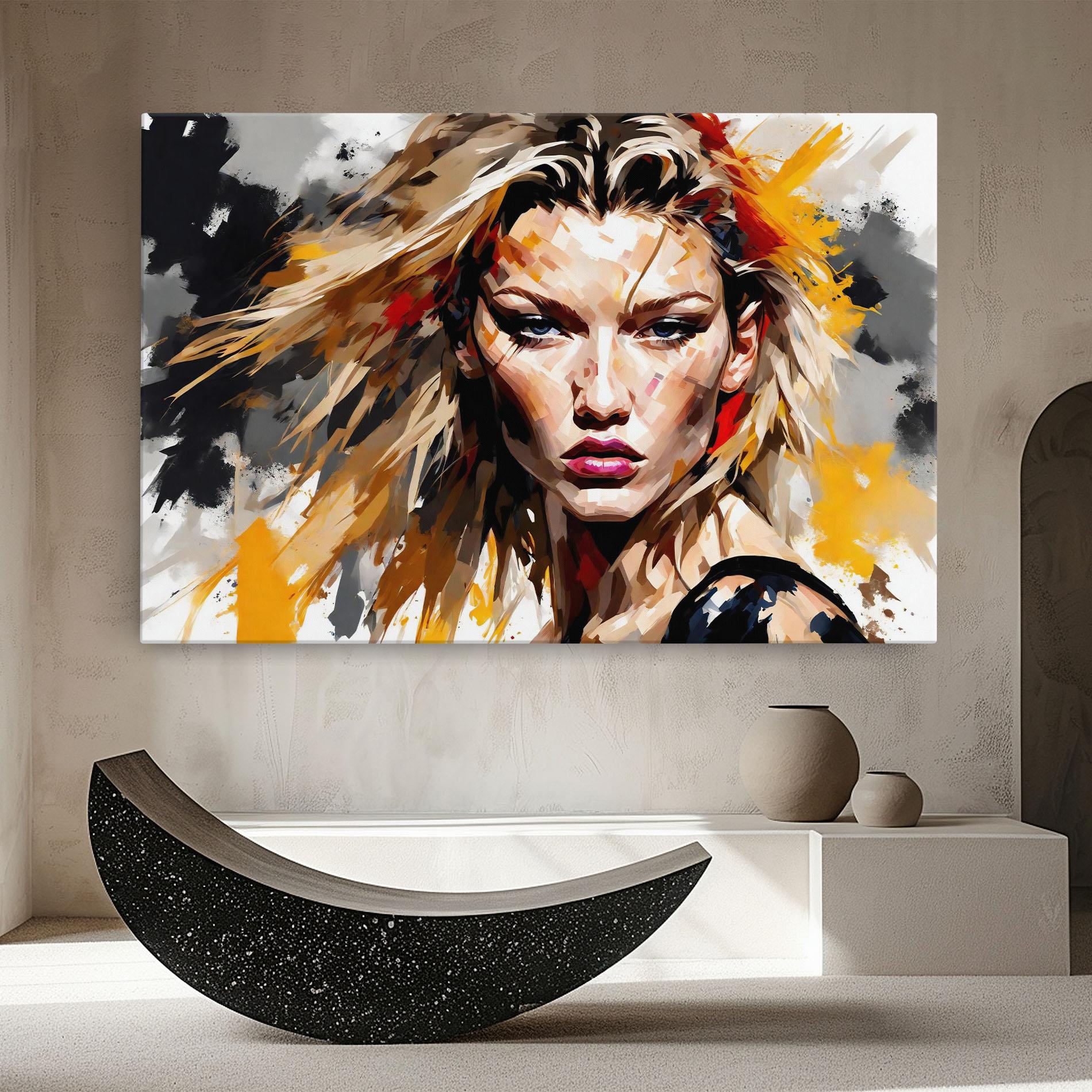 Tablou Canvas Blond Hair Splash mockup 8