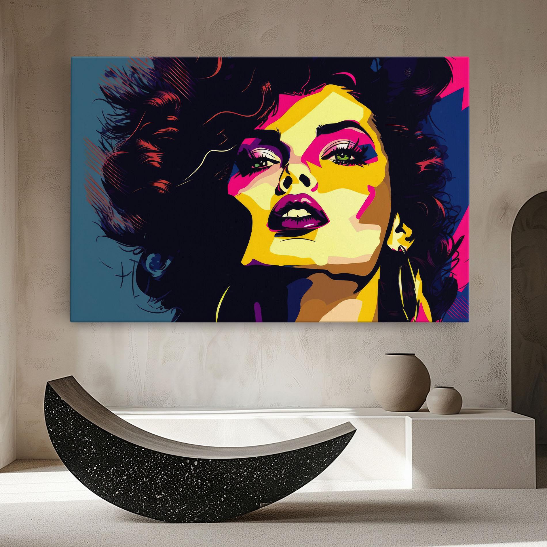 Tablou Canvas Pop Art Portrait Woman mockup 8