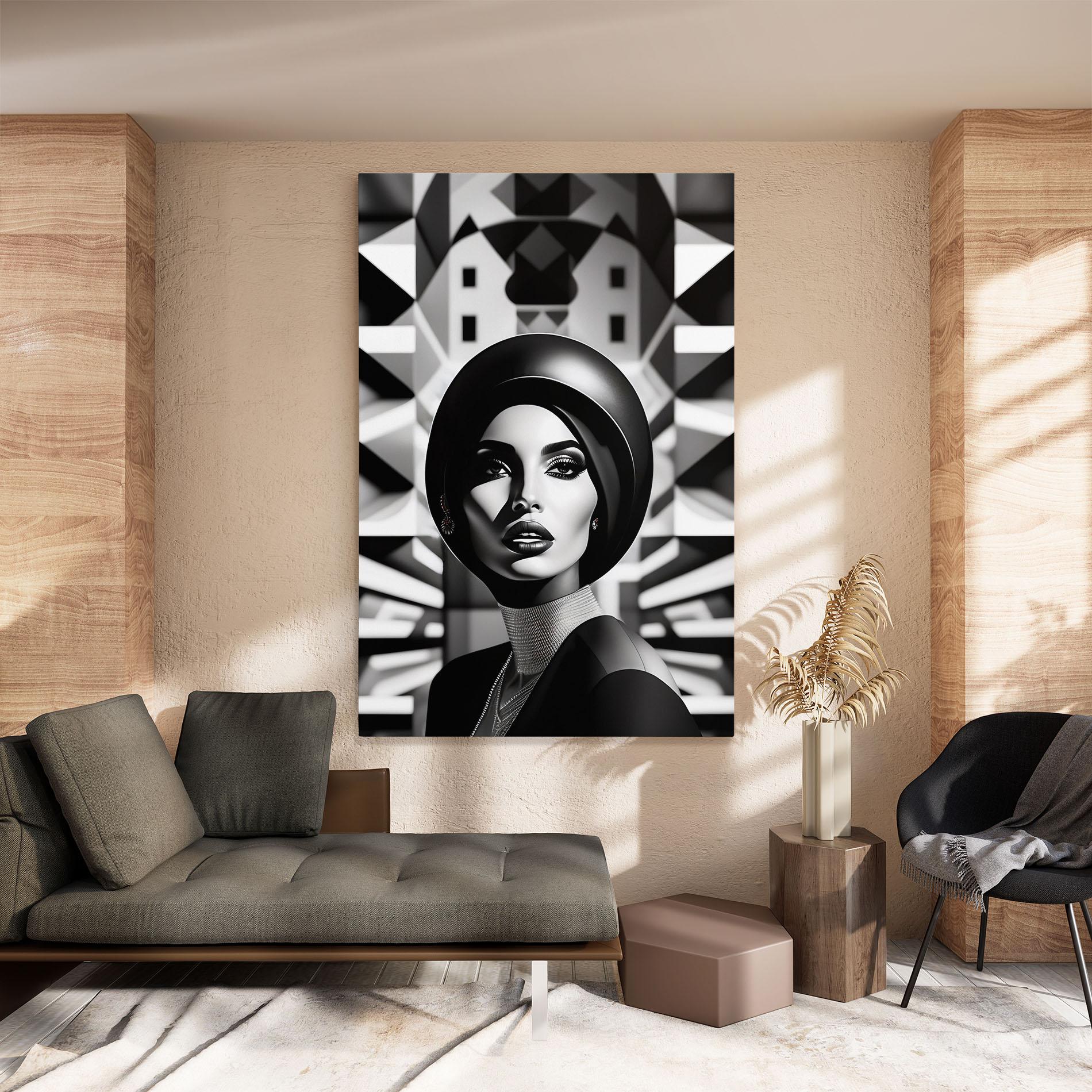 Tablou Canvas Big Black Hat mockup 8