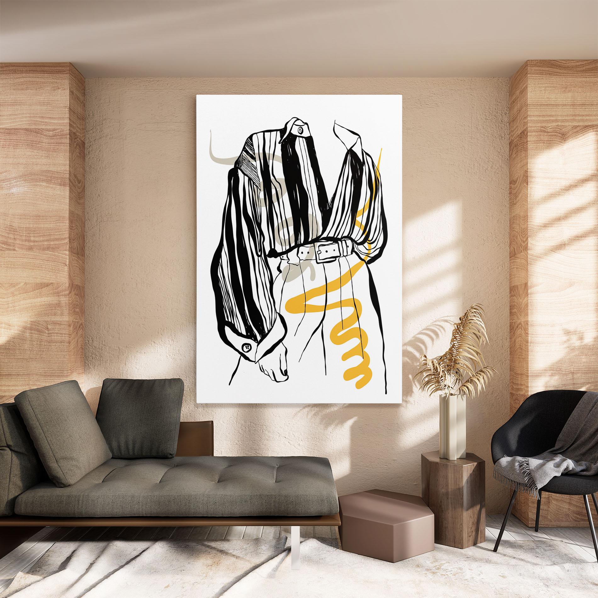 Tablou Canvas Modern Outfit Line mockup 8