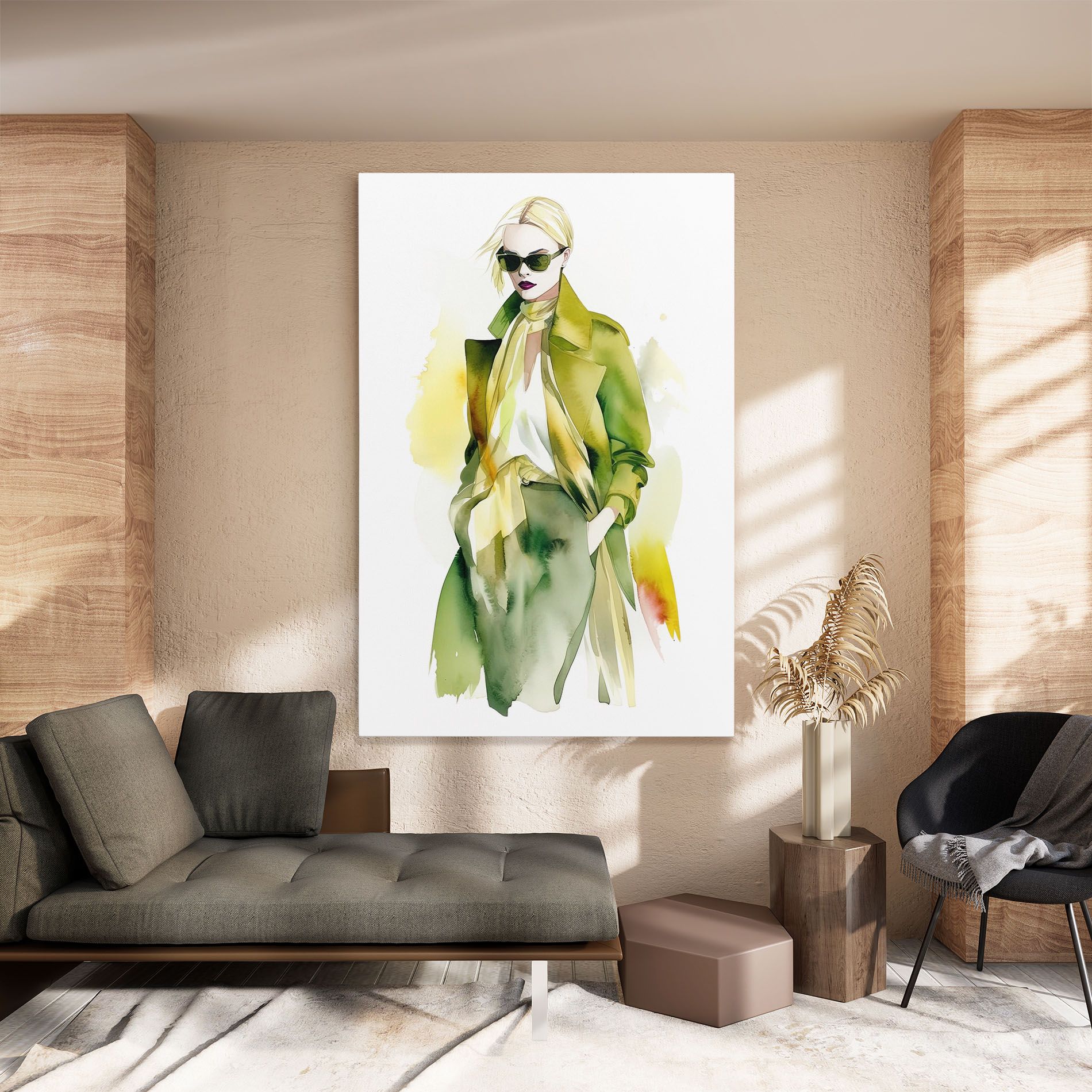 Woman Green Fashion mockup 8