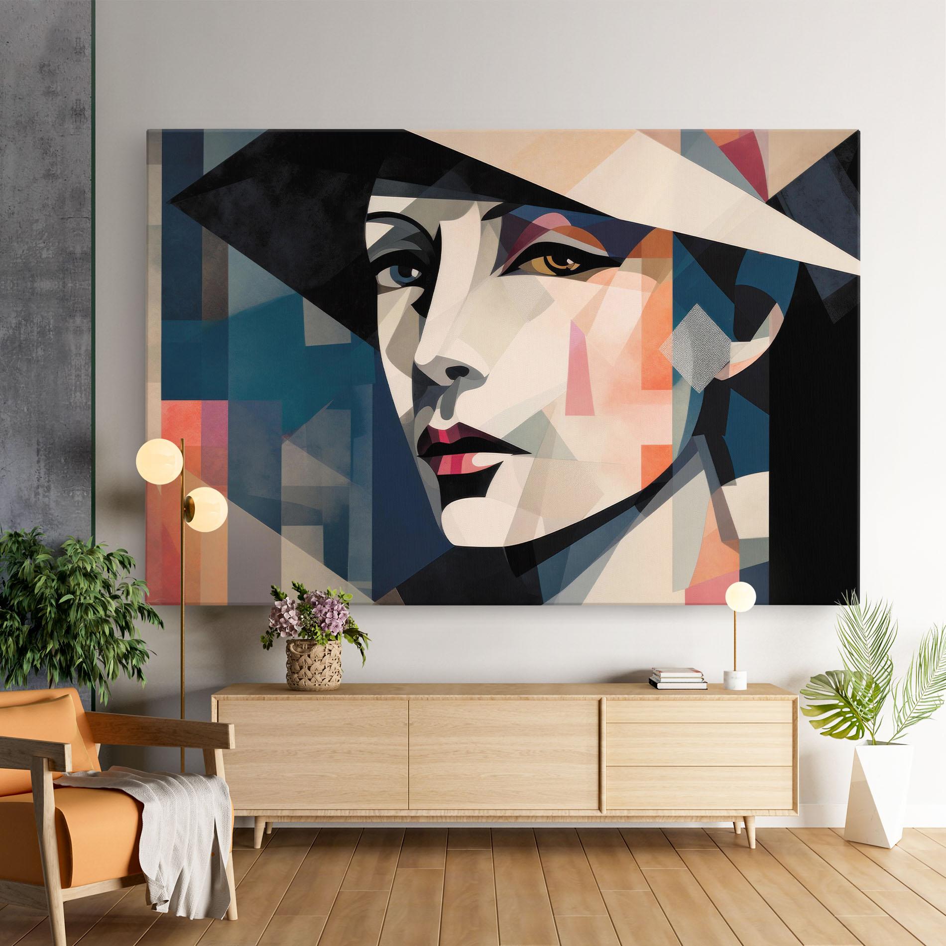 Tablou Canvas Chicago Portrait mockup 9