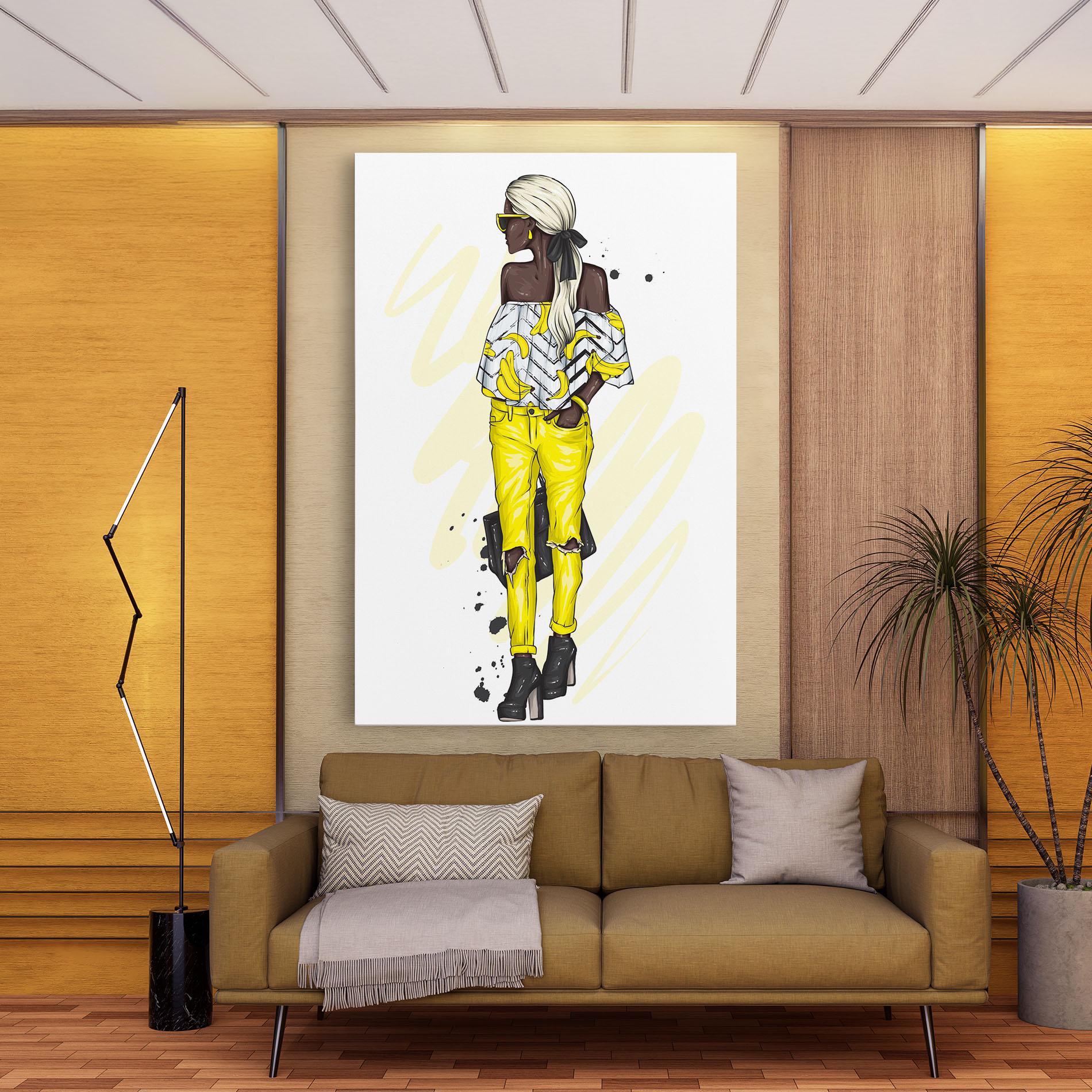 Tablou Canvas Banana Blouse mockup 9