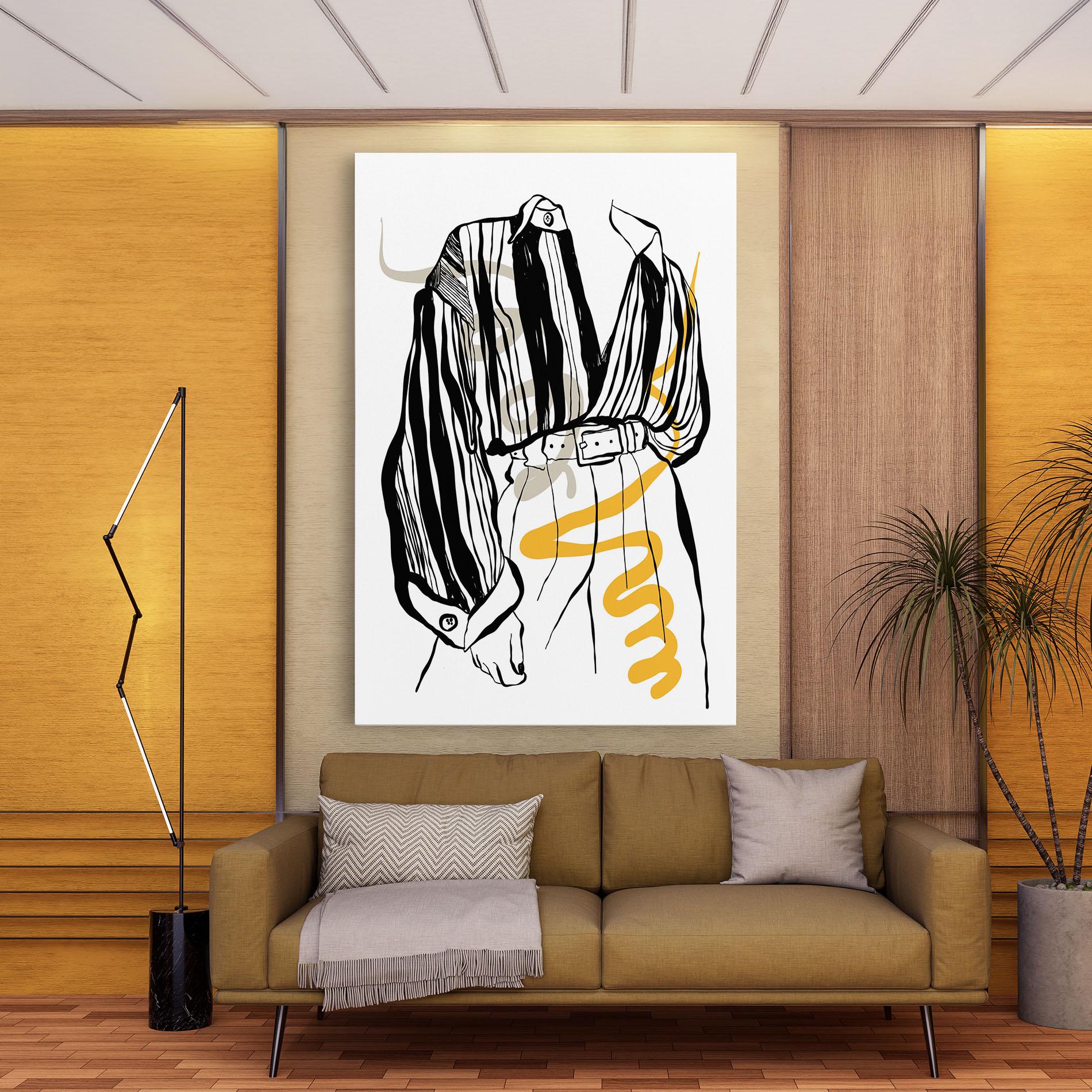 Tablou Canvas Modern Outfit Line mockup 9