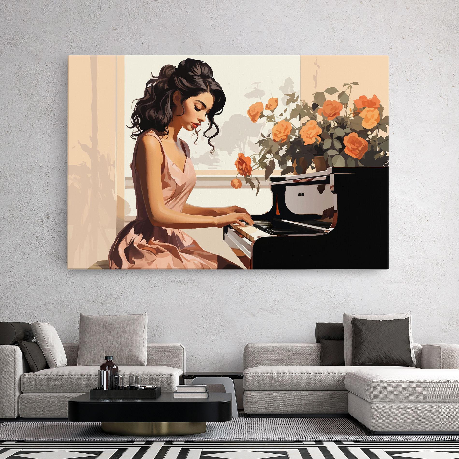 Tablou Canvas Singer Painting mockup 2