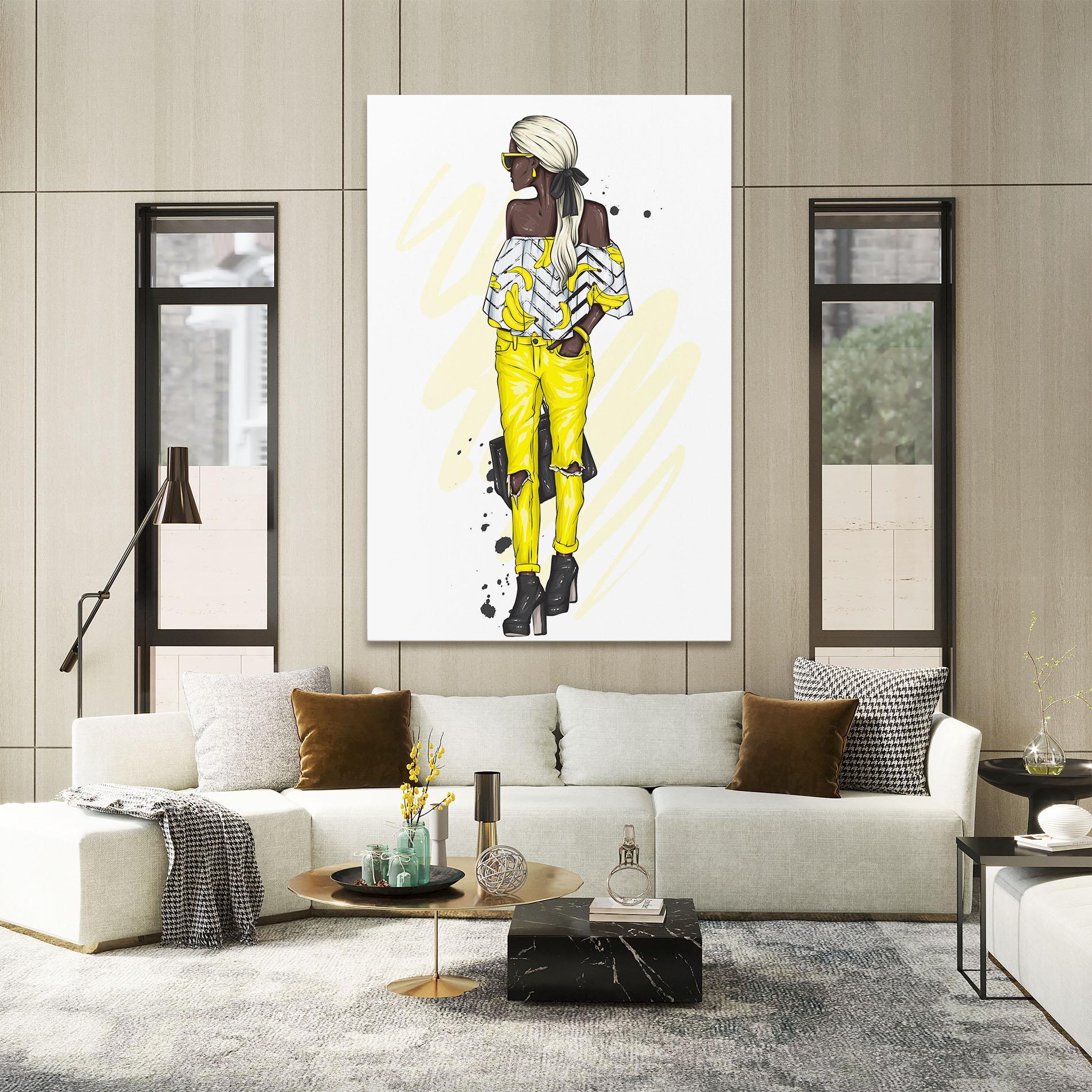 Tablou Canvas Banana Blouse mockup 2