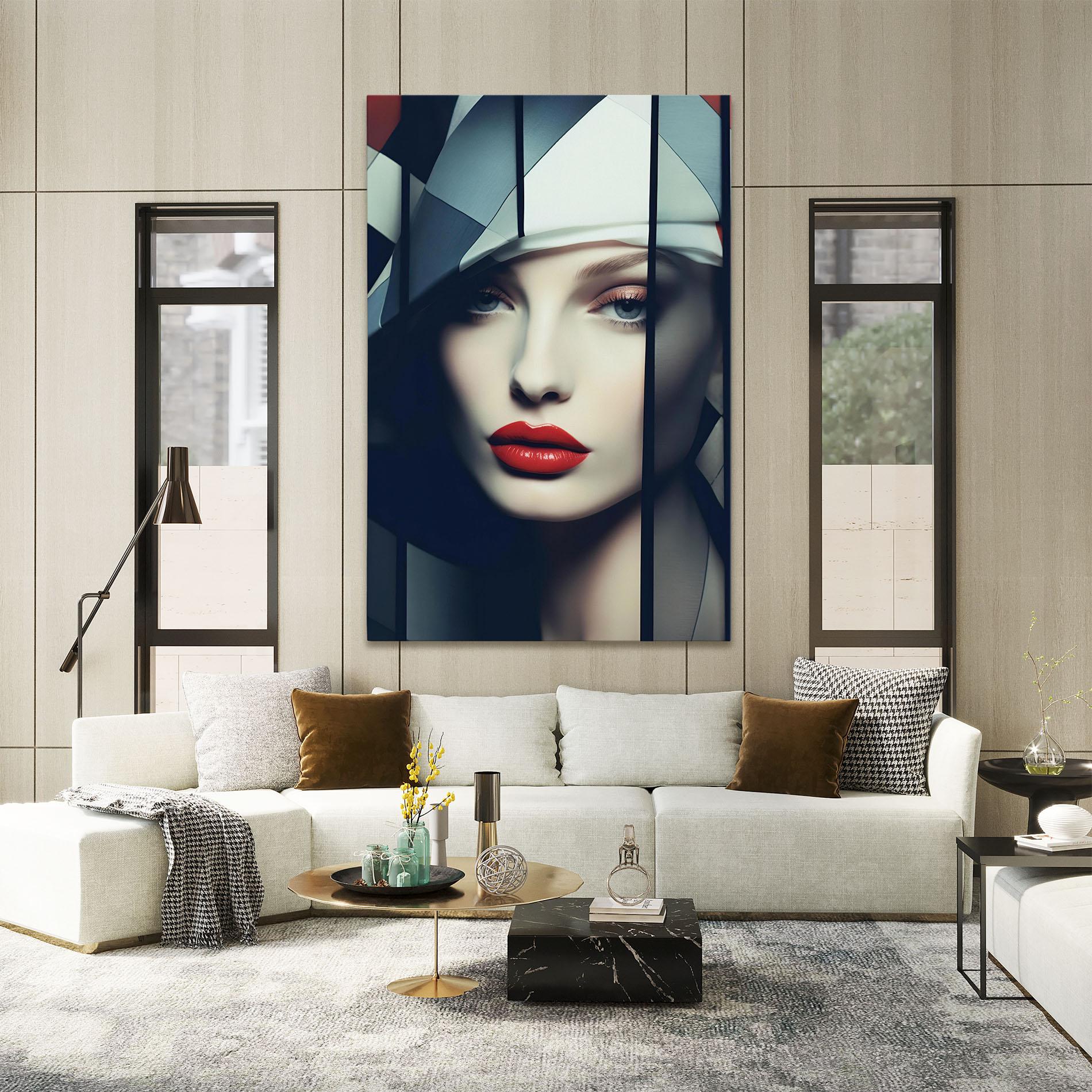 Tablou Canvas Big Juicy Lips Woman mockup 2