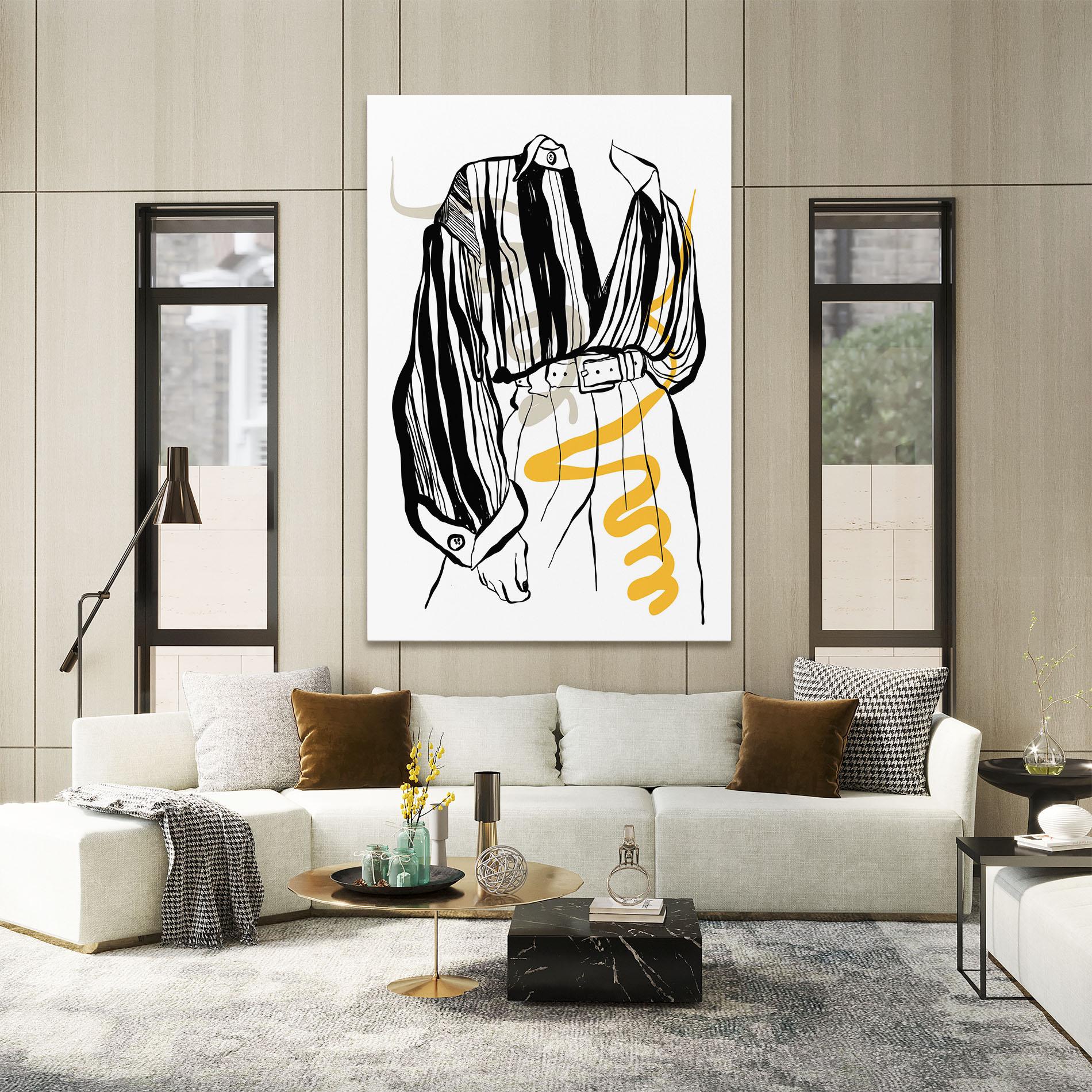 Tablou Canvas Modern Outfit Line mockup 2