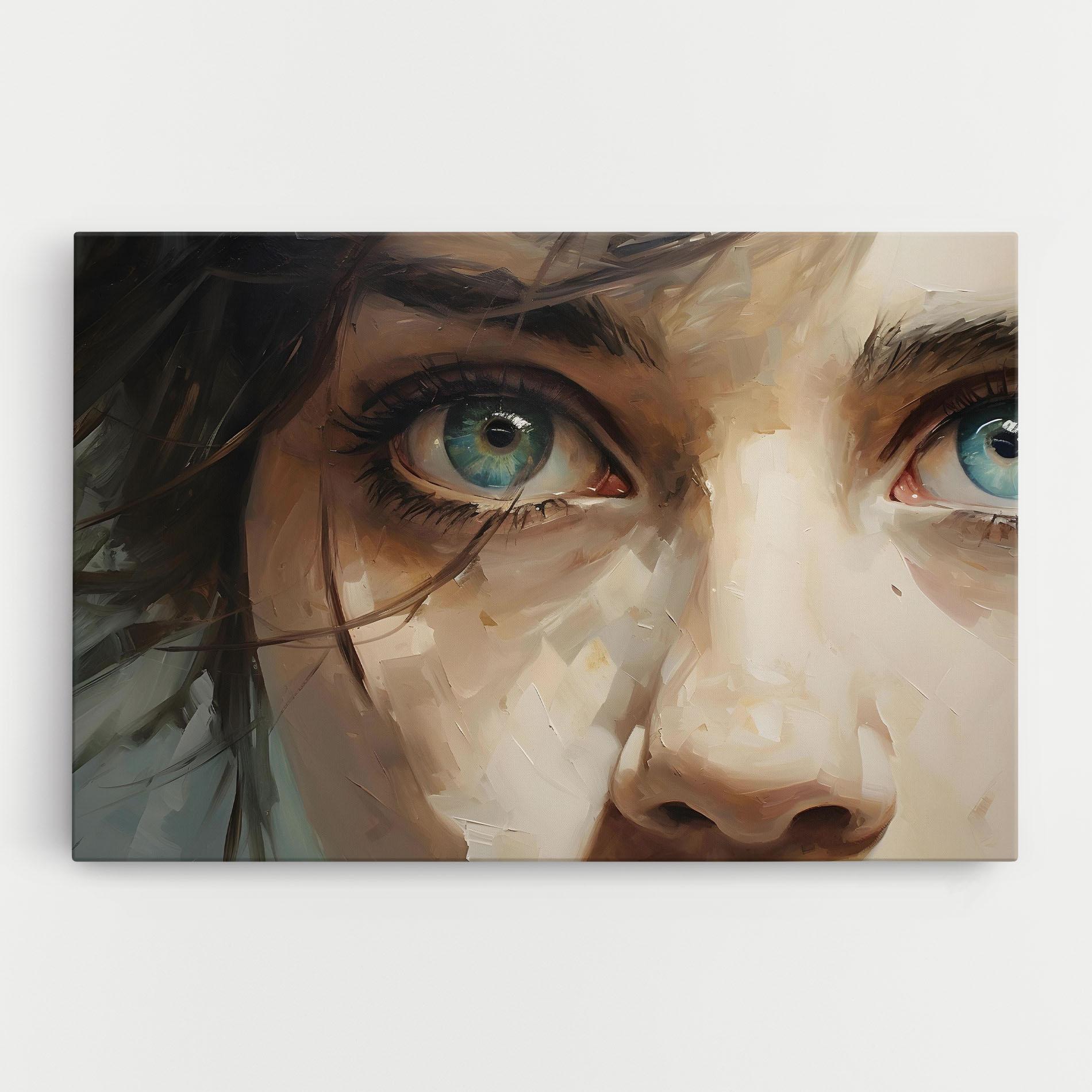 Tablou Canvas Vintage Blue Eyes Art mockup 0