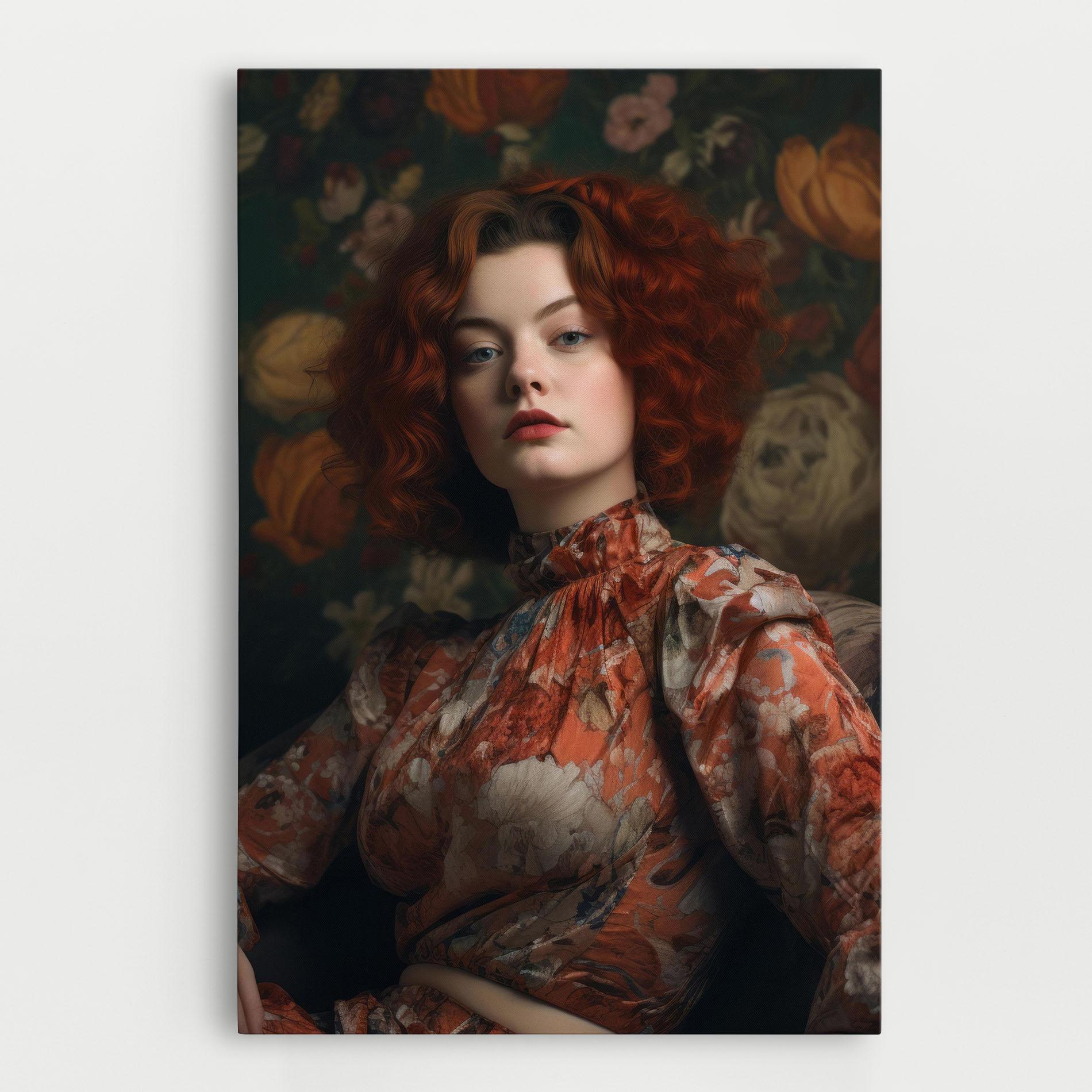 Tablou Canvas Red Vintage Hair mockup 0