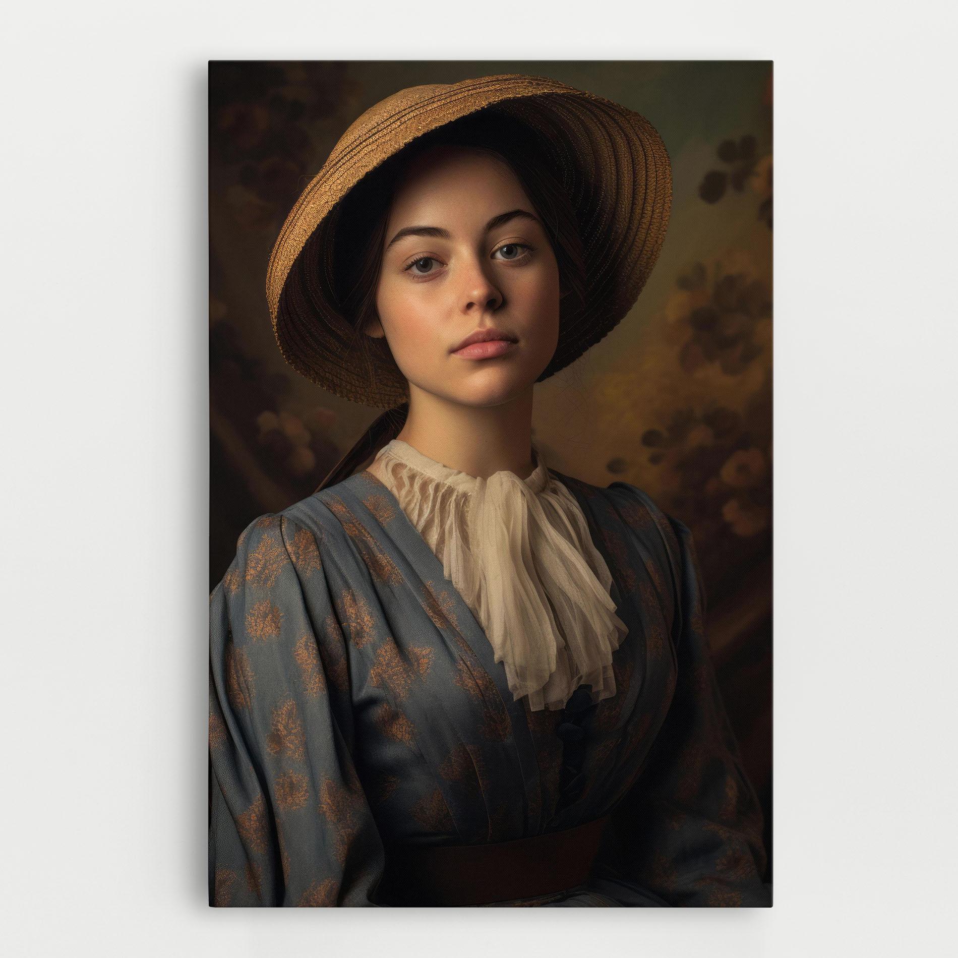 Tablou Canvas Vintage Blue Dress mockup 0