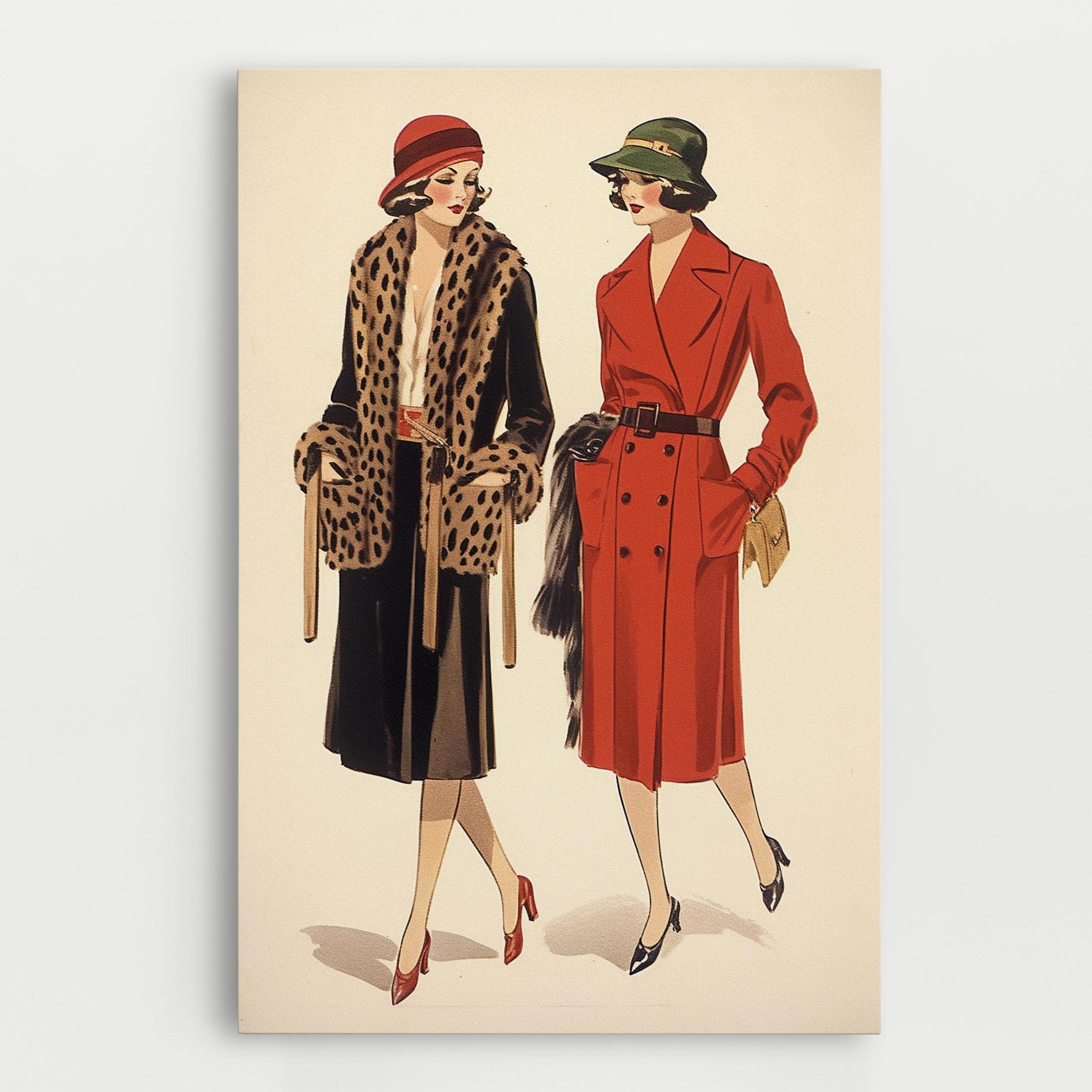 Tablou Canvas Vintage Side By Side mockup 0