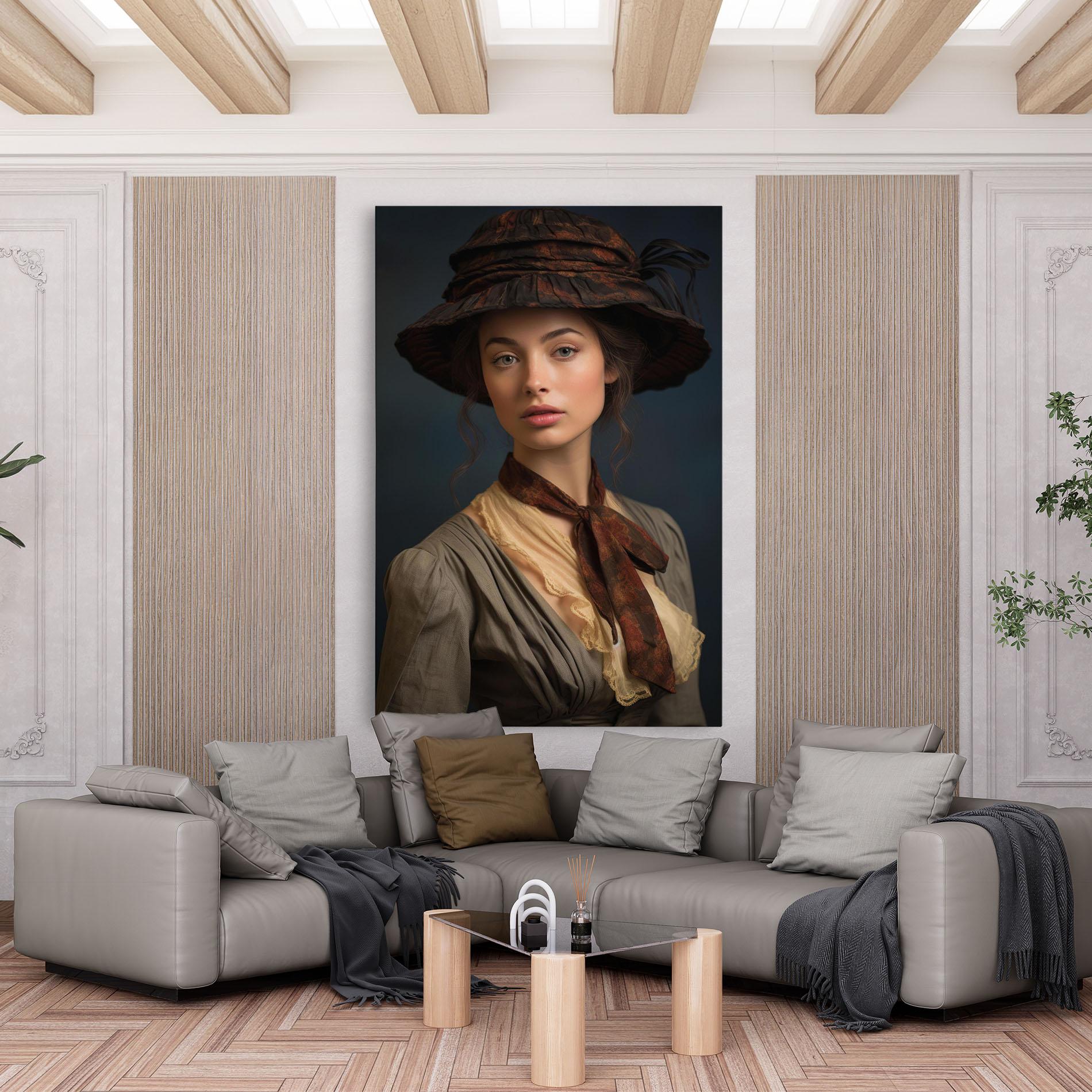 Tablou Canvas Brown Vintage Hat mockup 6
