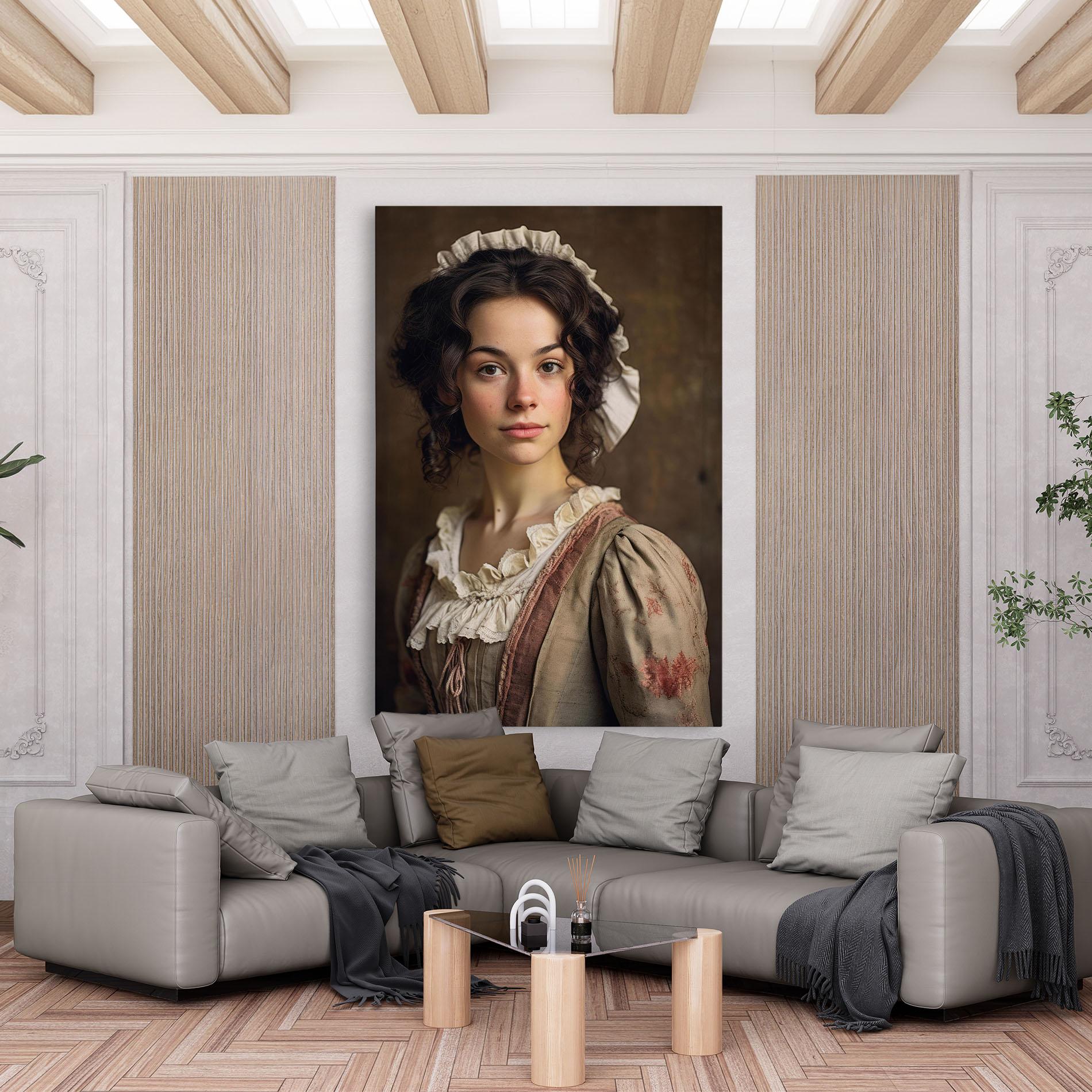 Tablou Canvas Light Green Dress mockup 6