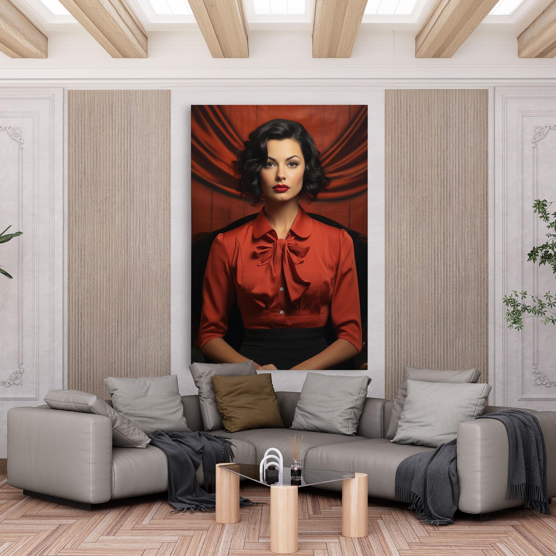 Tablou Canvas Pretty Red Blouse mockup 6