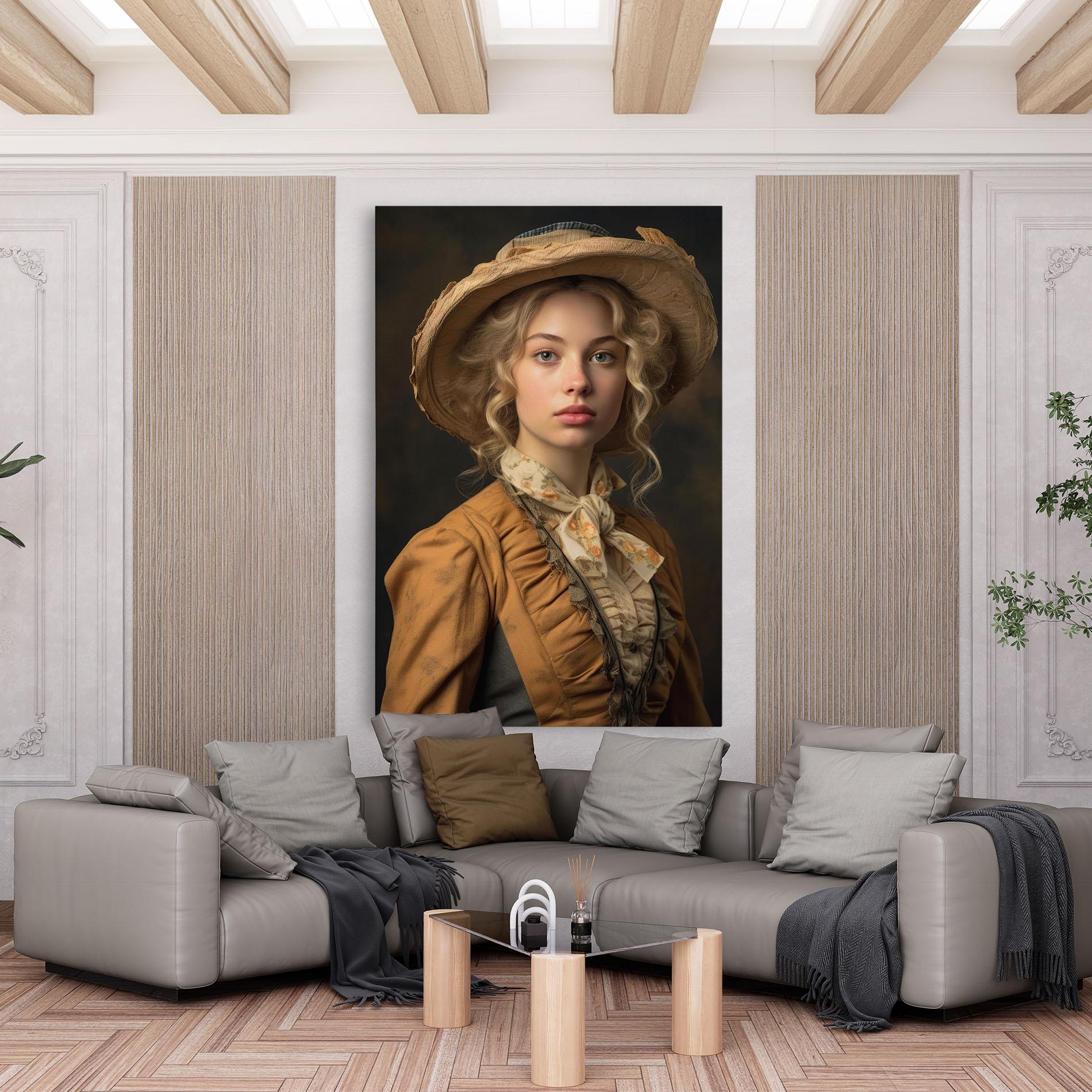 Tablou Canvas Pretty Vintage Blonde mockup 6