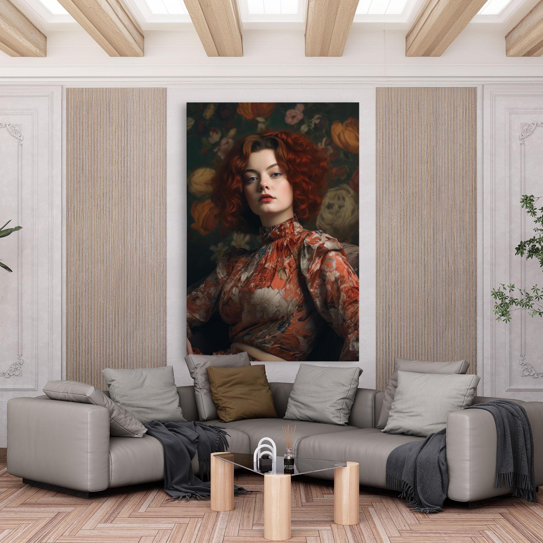 Tablou Canvas Red Vintage Hair mockup 6