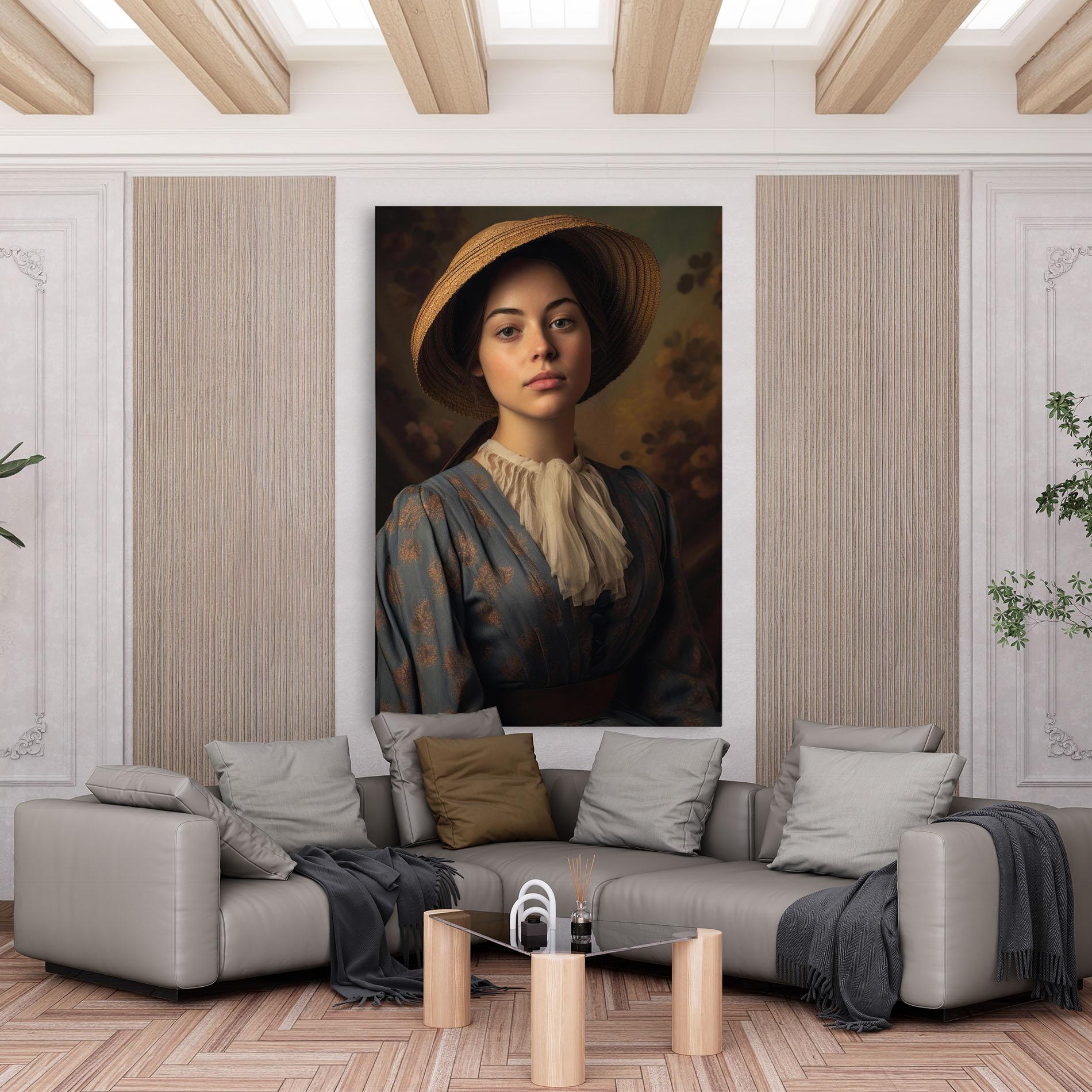 Tablou Canvas Vintage Blue Dress mockup 6