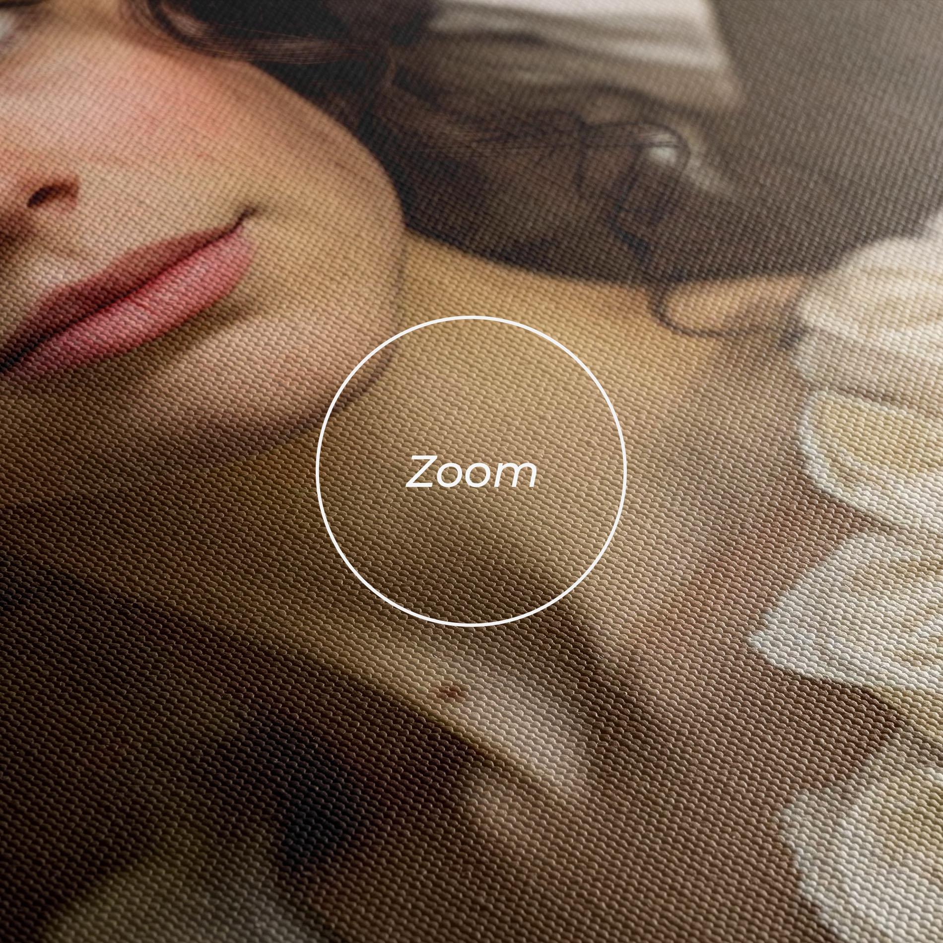 Tablou Canvas Light Green Dress mockup 3