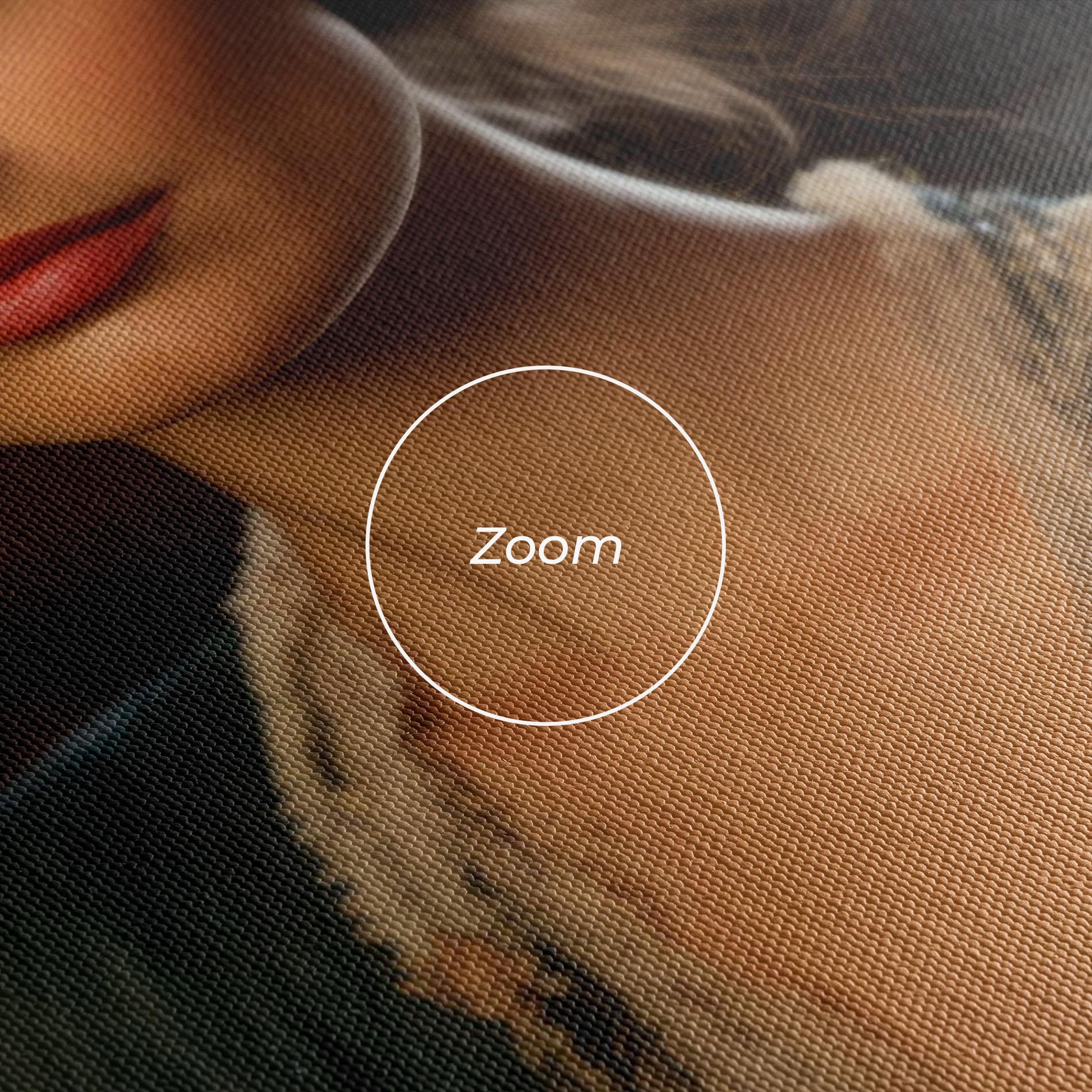 Tablou Canvas Pink Flowers Dress mockup 3