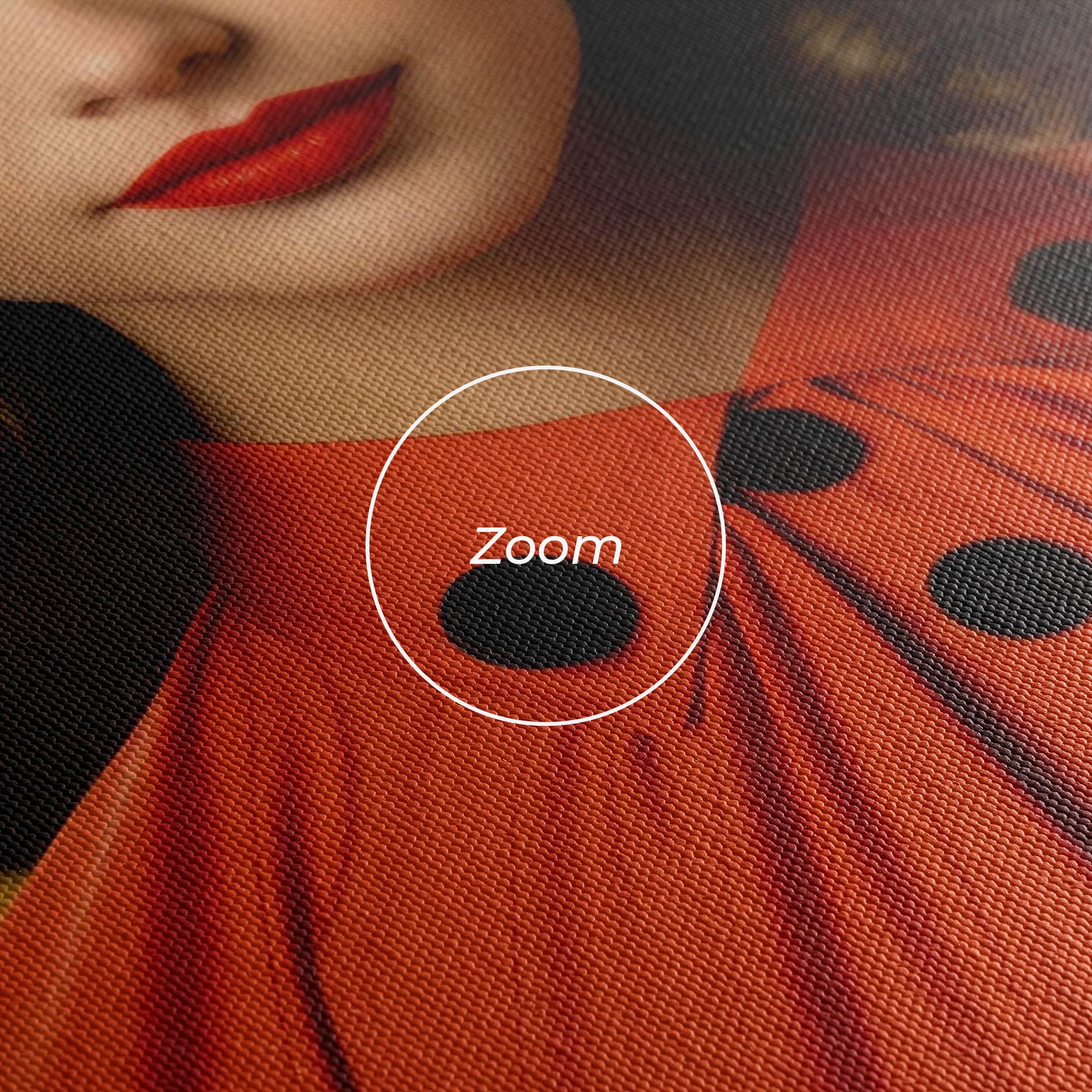 Tablou Canvas Vintage Red Black mockup 3