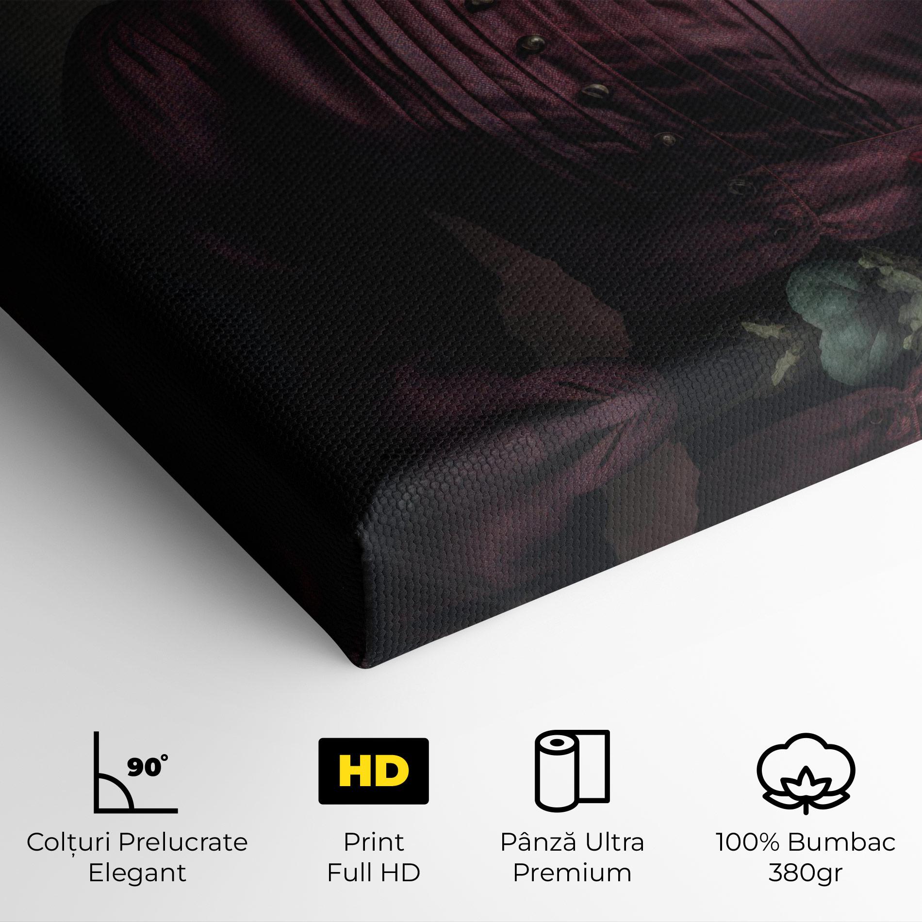 Tablou Canvas Holding Vintage Rose mockup 4