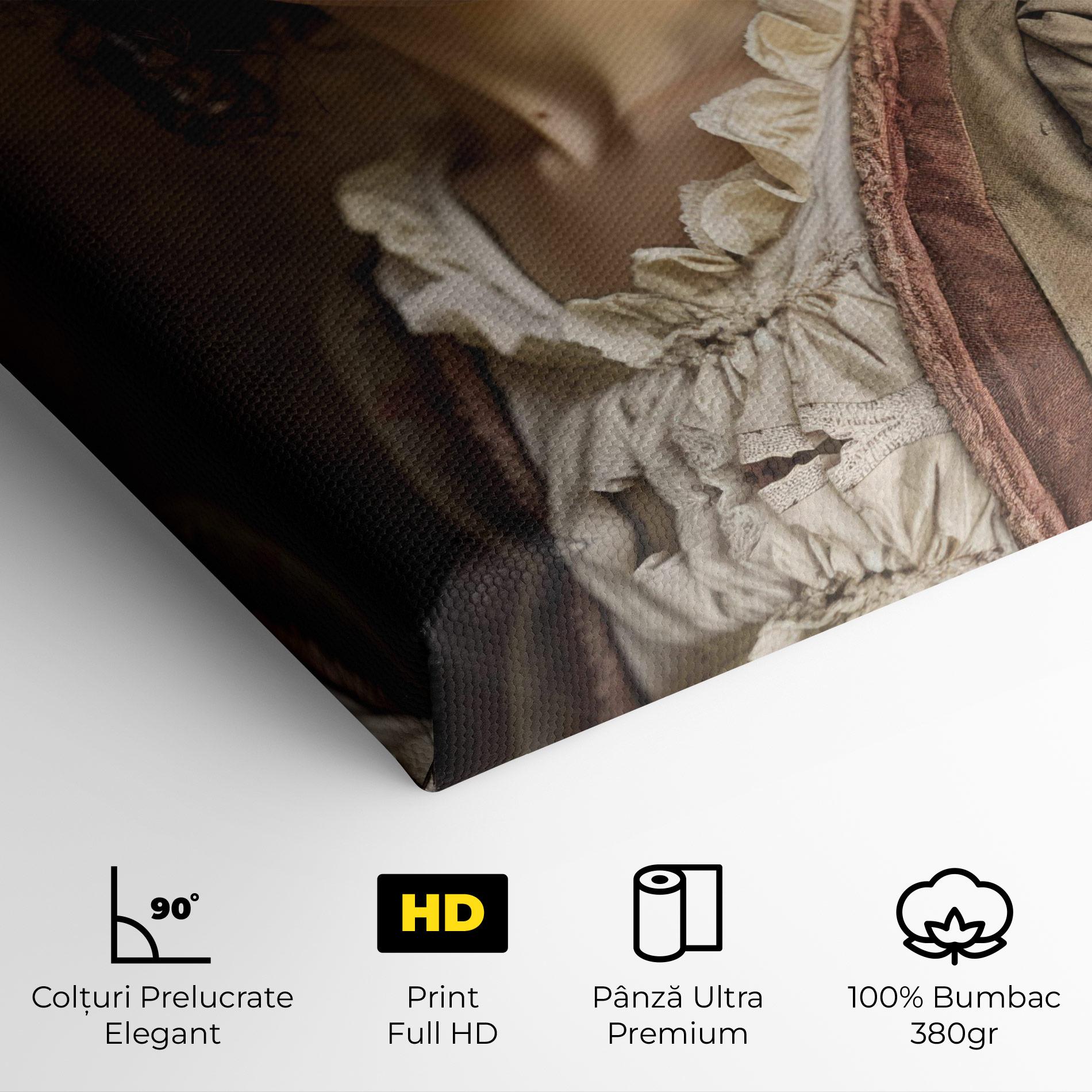 Tablou Canvas Light Green Dress mockup 4