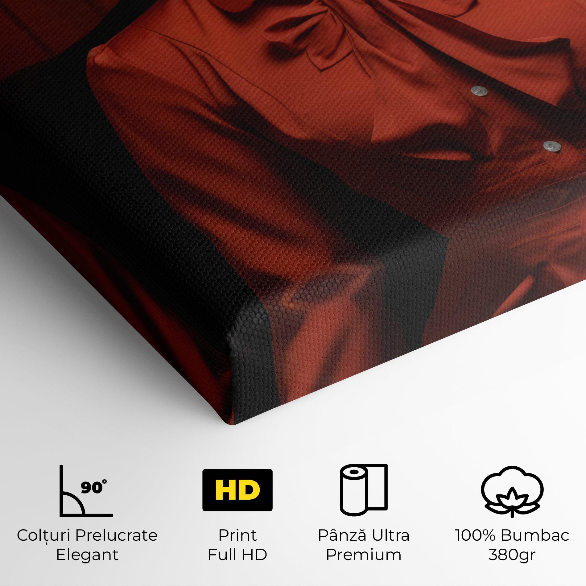 Tablou Canvas Pretty Red Blouse mockup 4