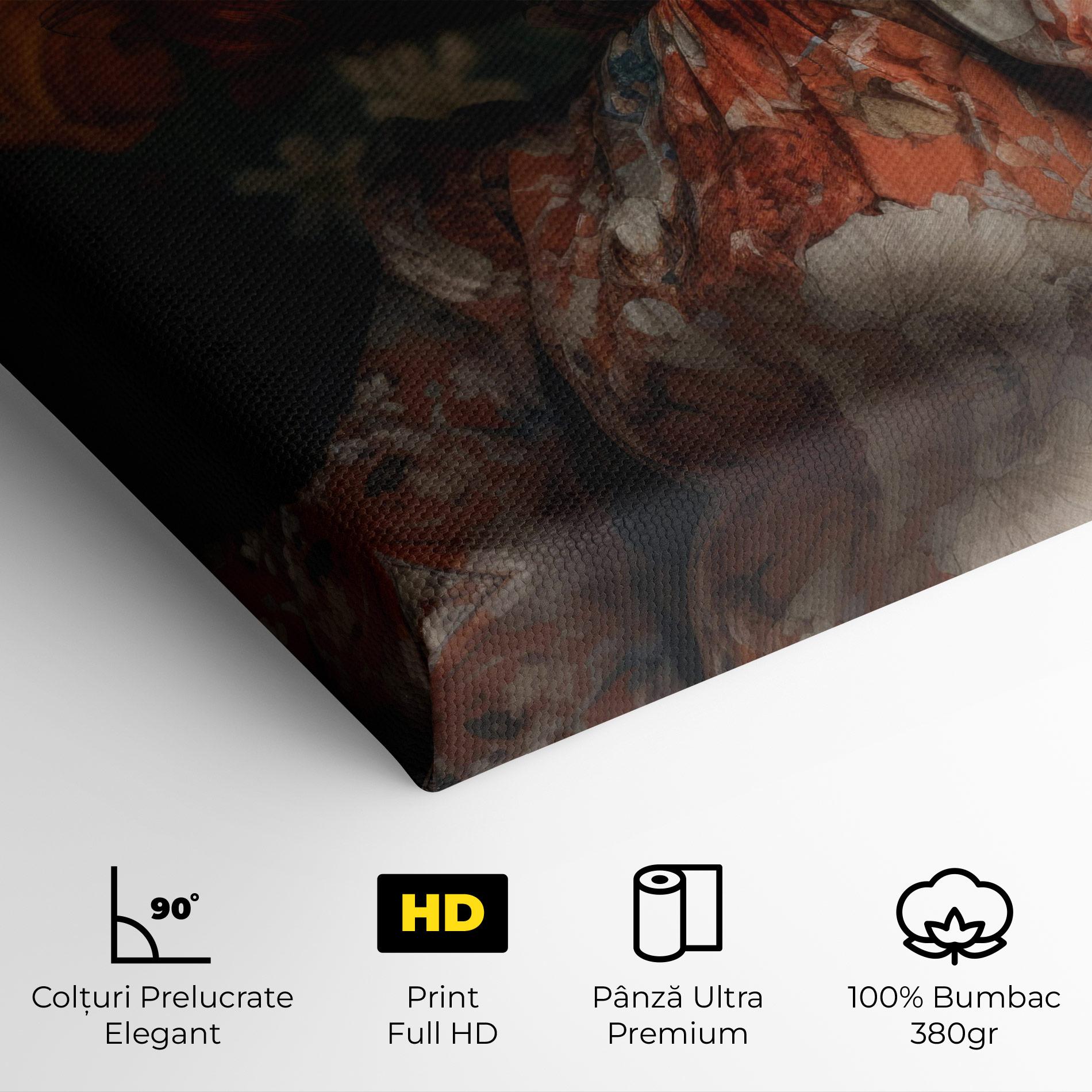 Tablou Canvas Red Vintage Hair mockup 4