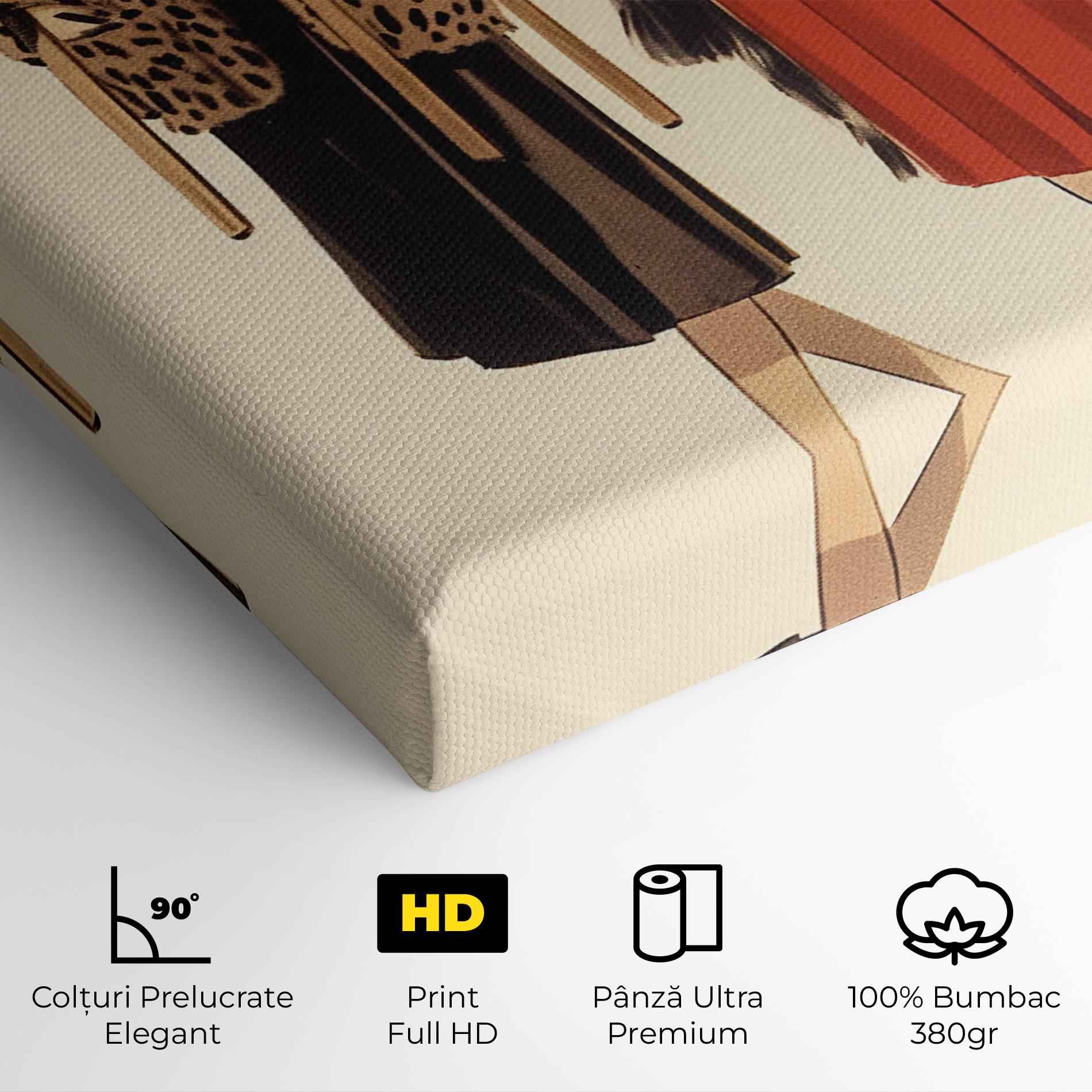 Tablou Canvas Vintage Side By Side mockup 4