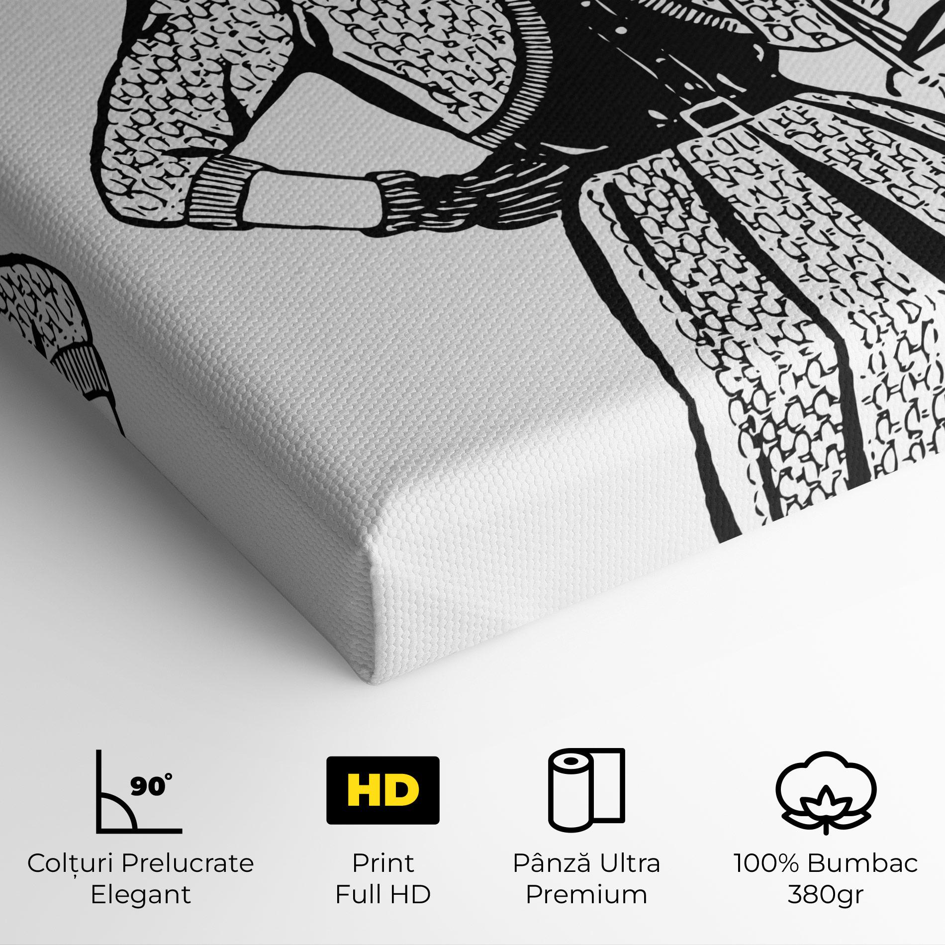 Tablou Canvas Vintage Woman Line mockup 4