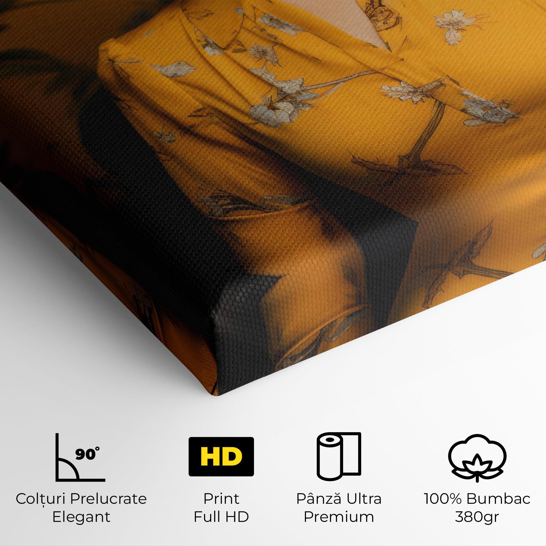 Tablou Canvas Yellow Red Dress mockup 4