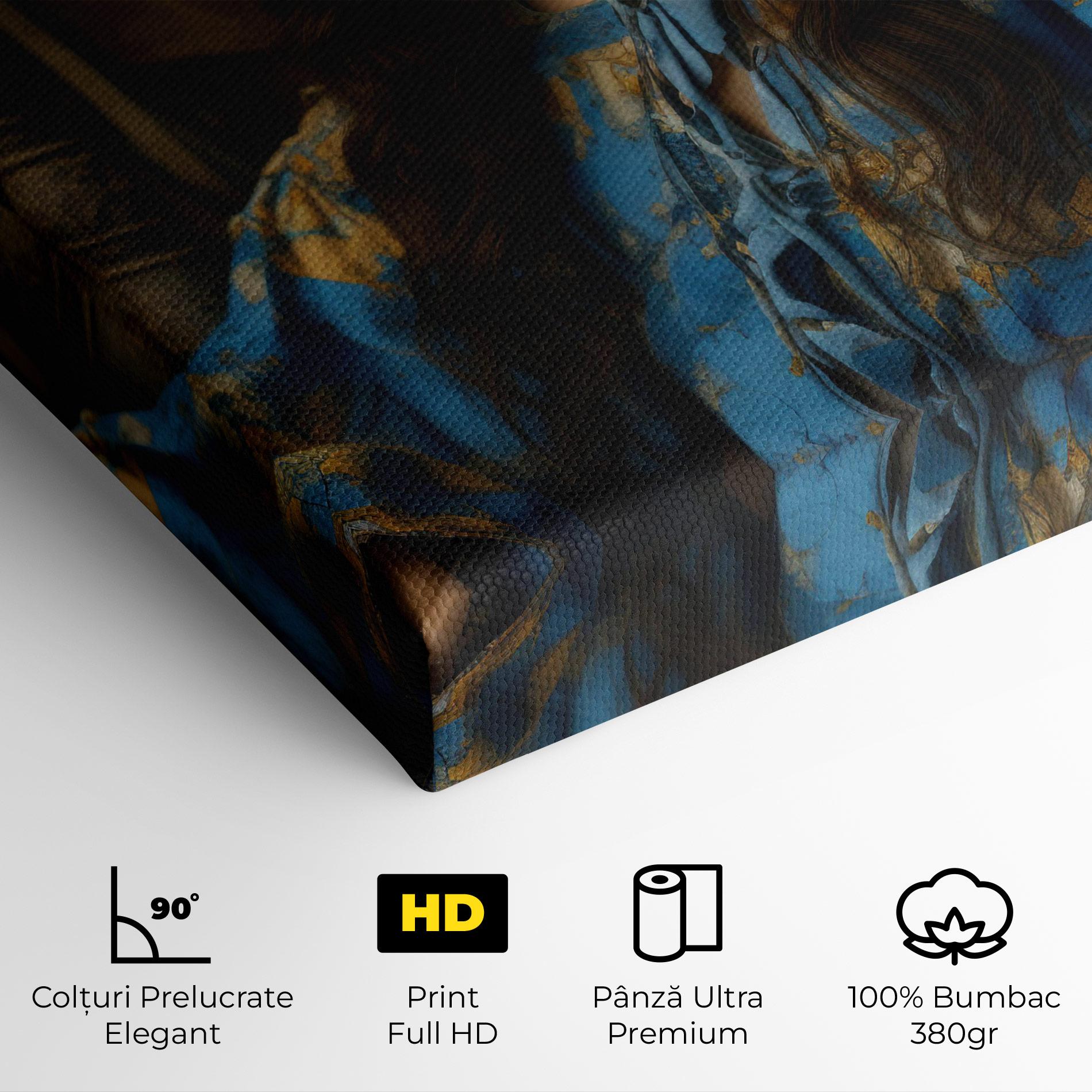 Tablou Canvas Yellow Rose Dress mockup 4