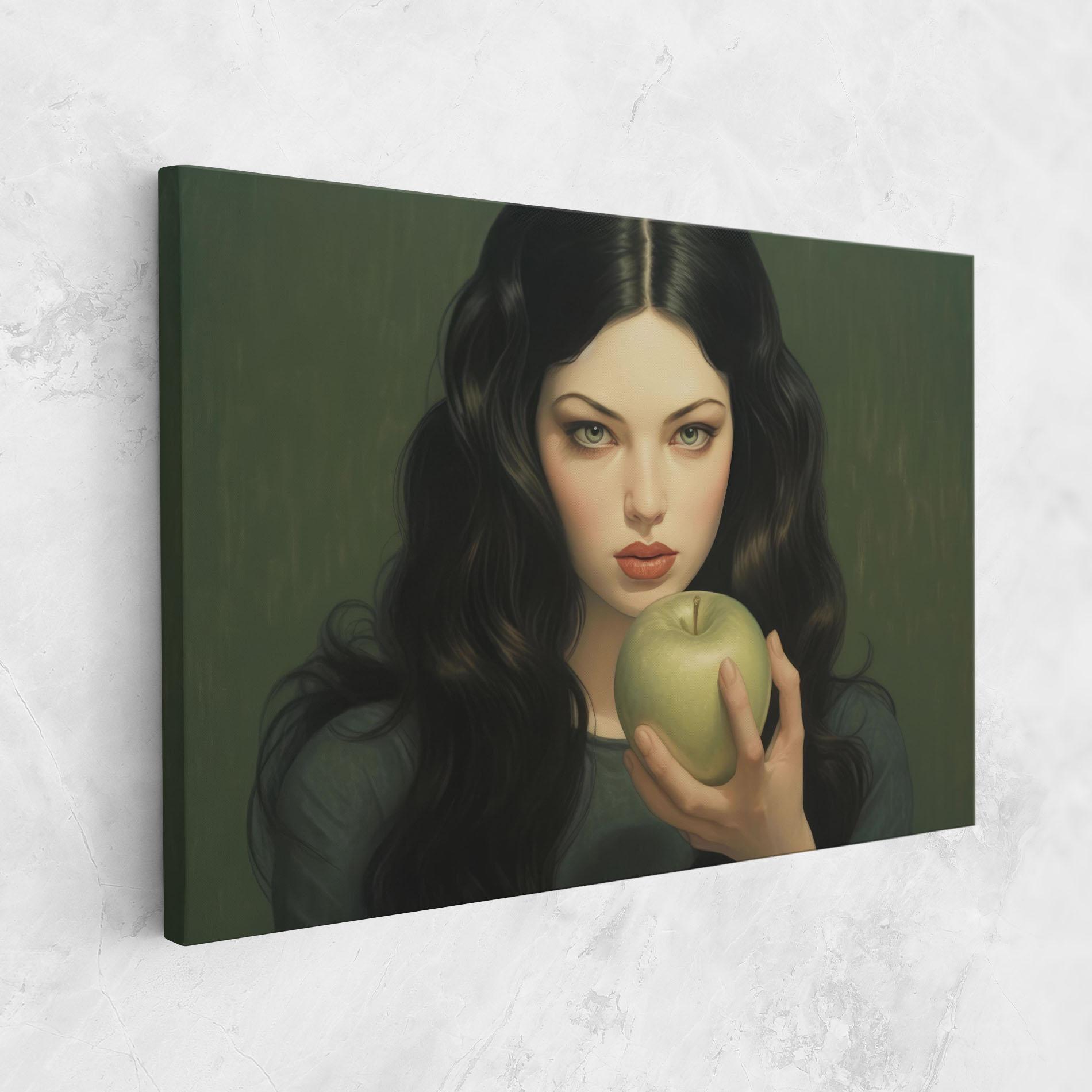 Tablou Canvas Green Apple Painting mockup 1