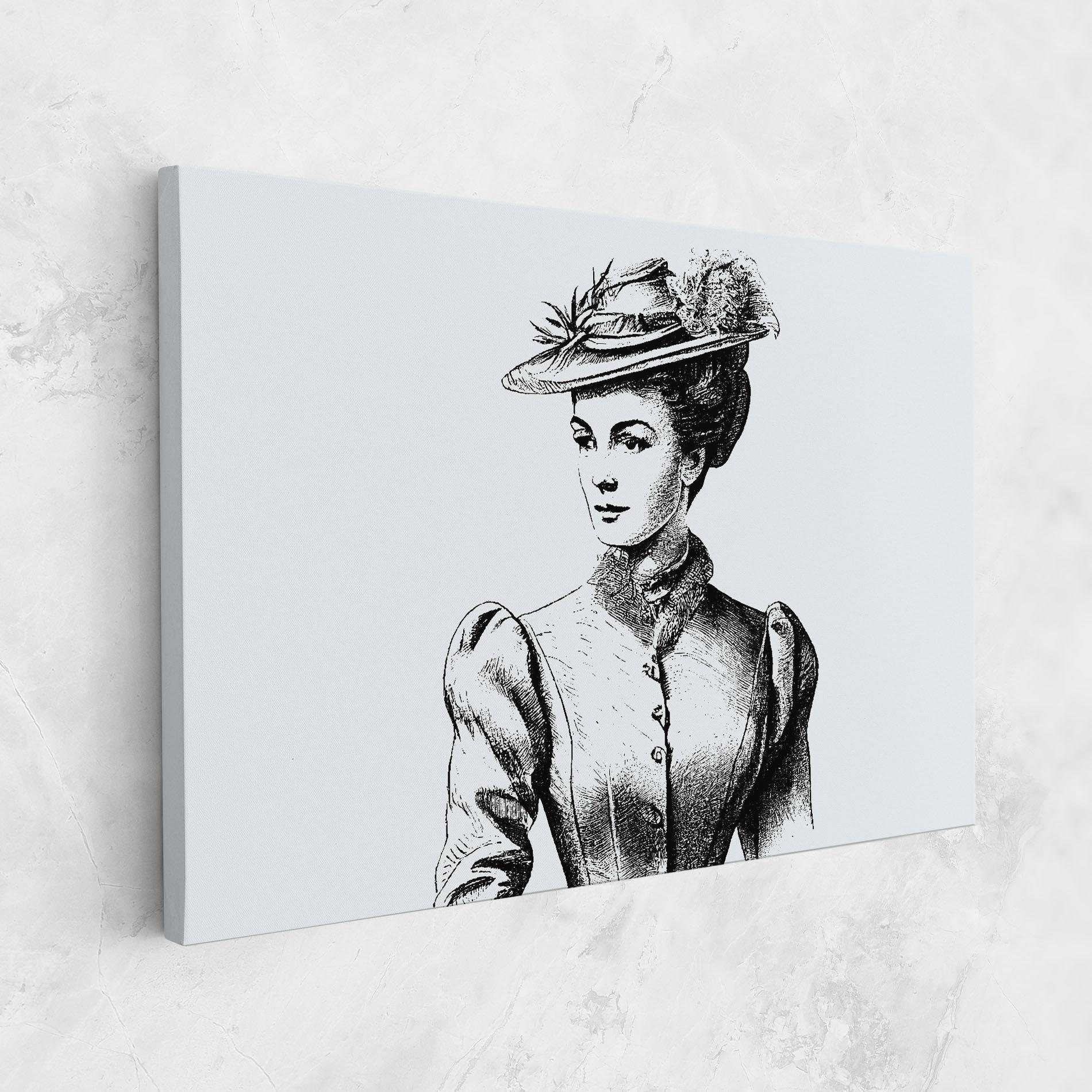 Tablou Canvas Noble Lady Hat mockup 1