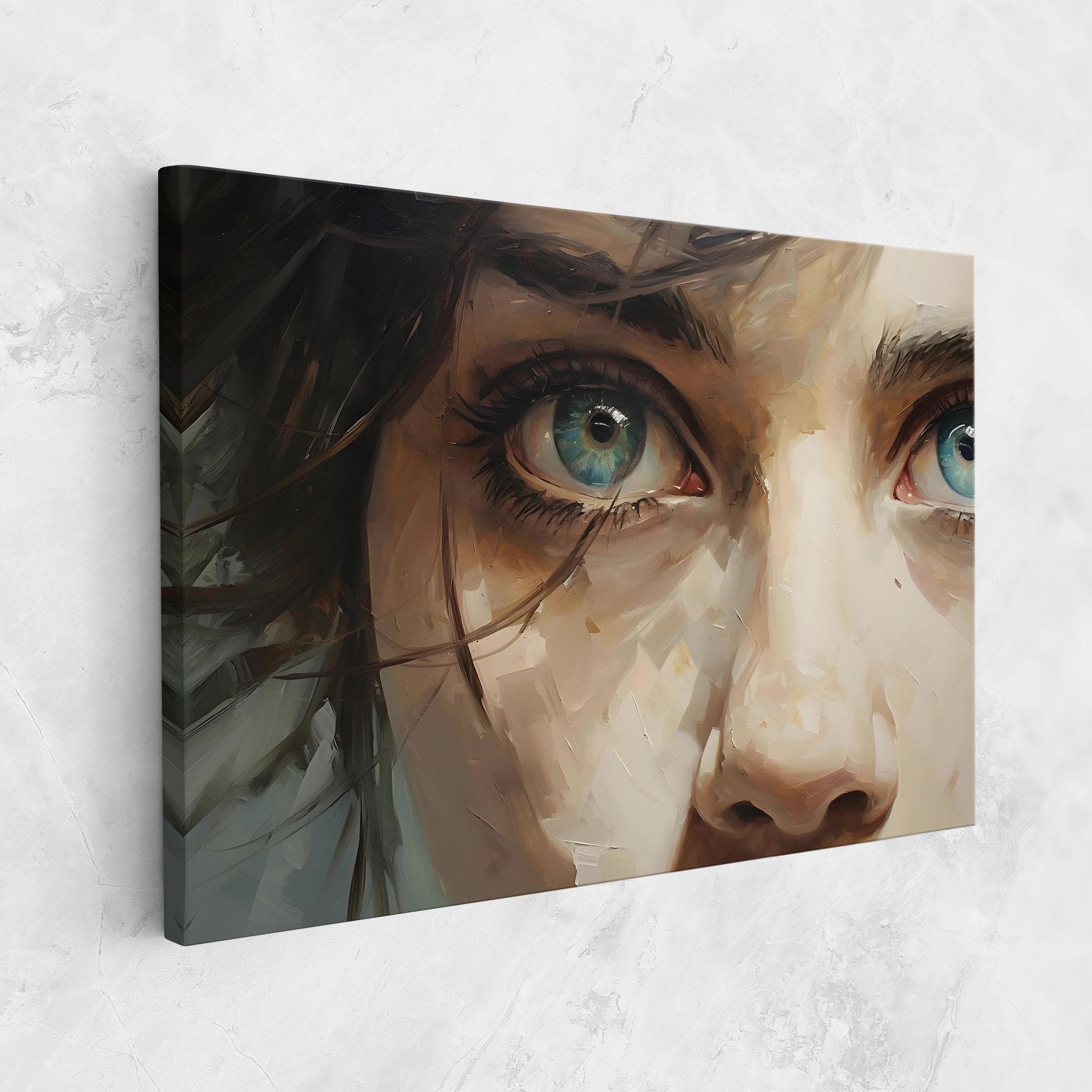 Tablou Canvas Vintage Blue Eyes Art mockup 1