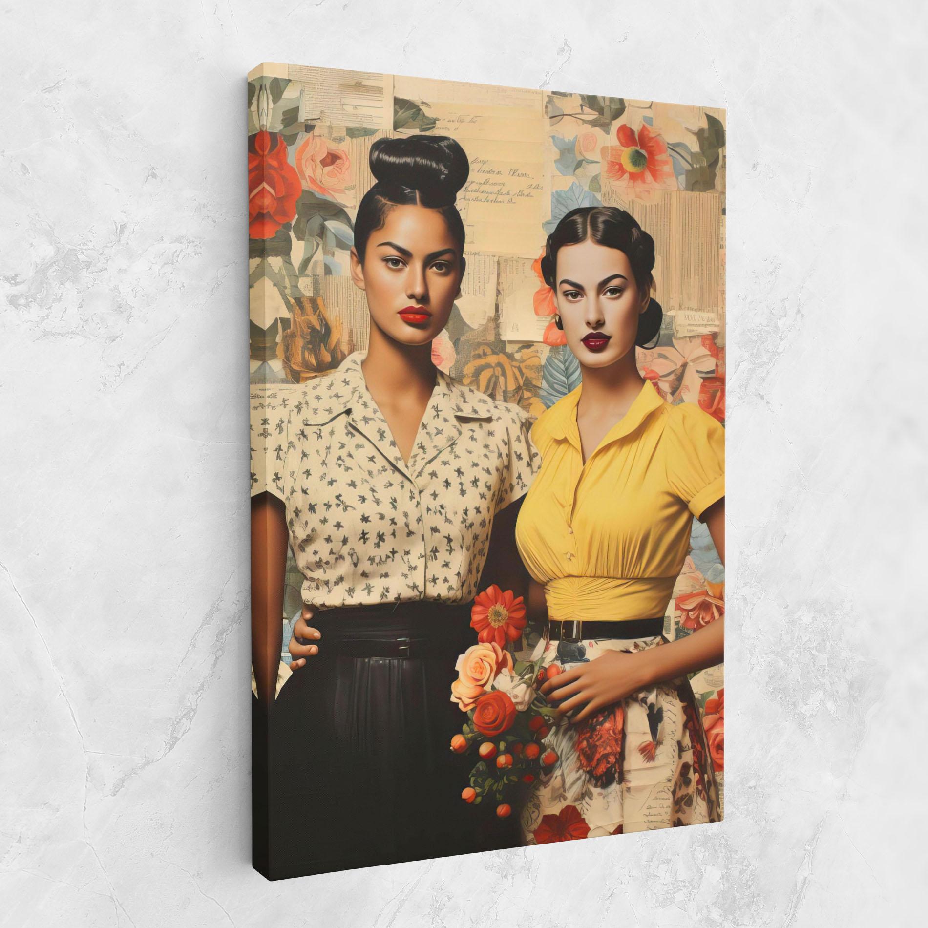 Tablou Canvas Friendship Vintage Power mockup 1