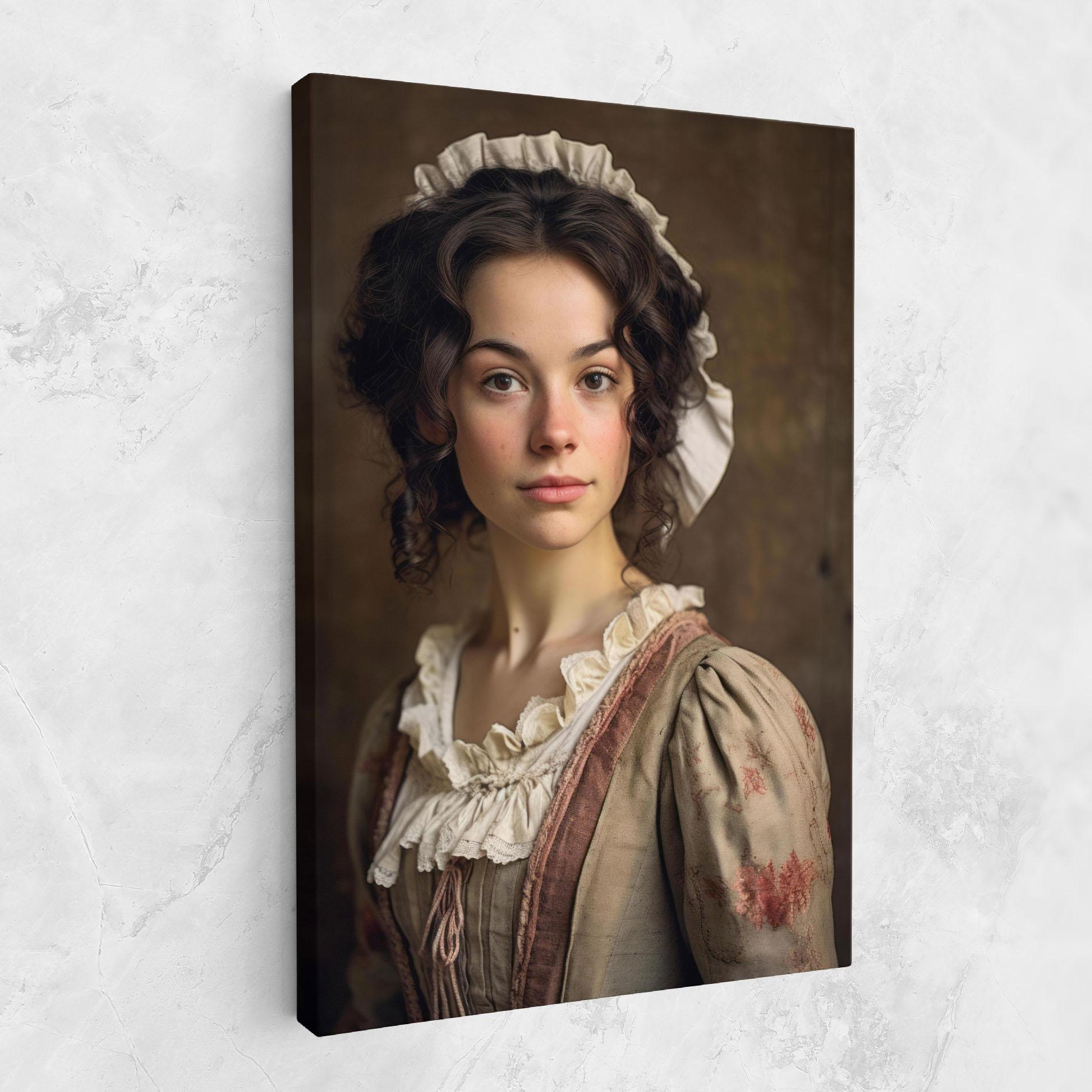 Tablou Canvas Light Green Dress mockup 1