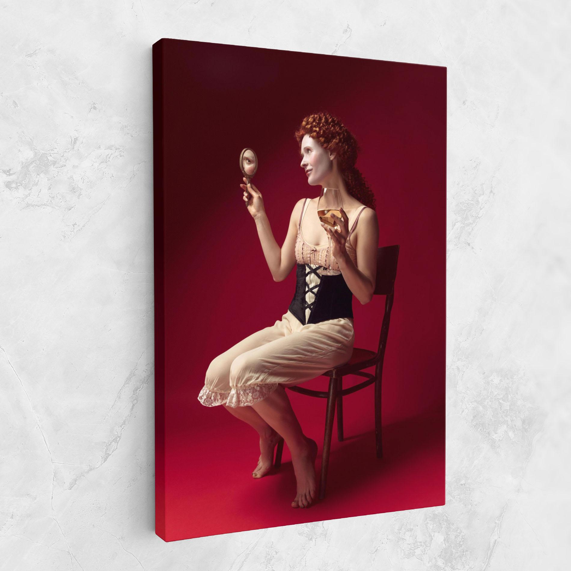 Tablou Canvas Medieval Redhead Woman mockup 1