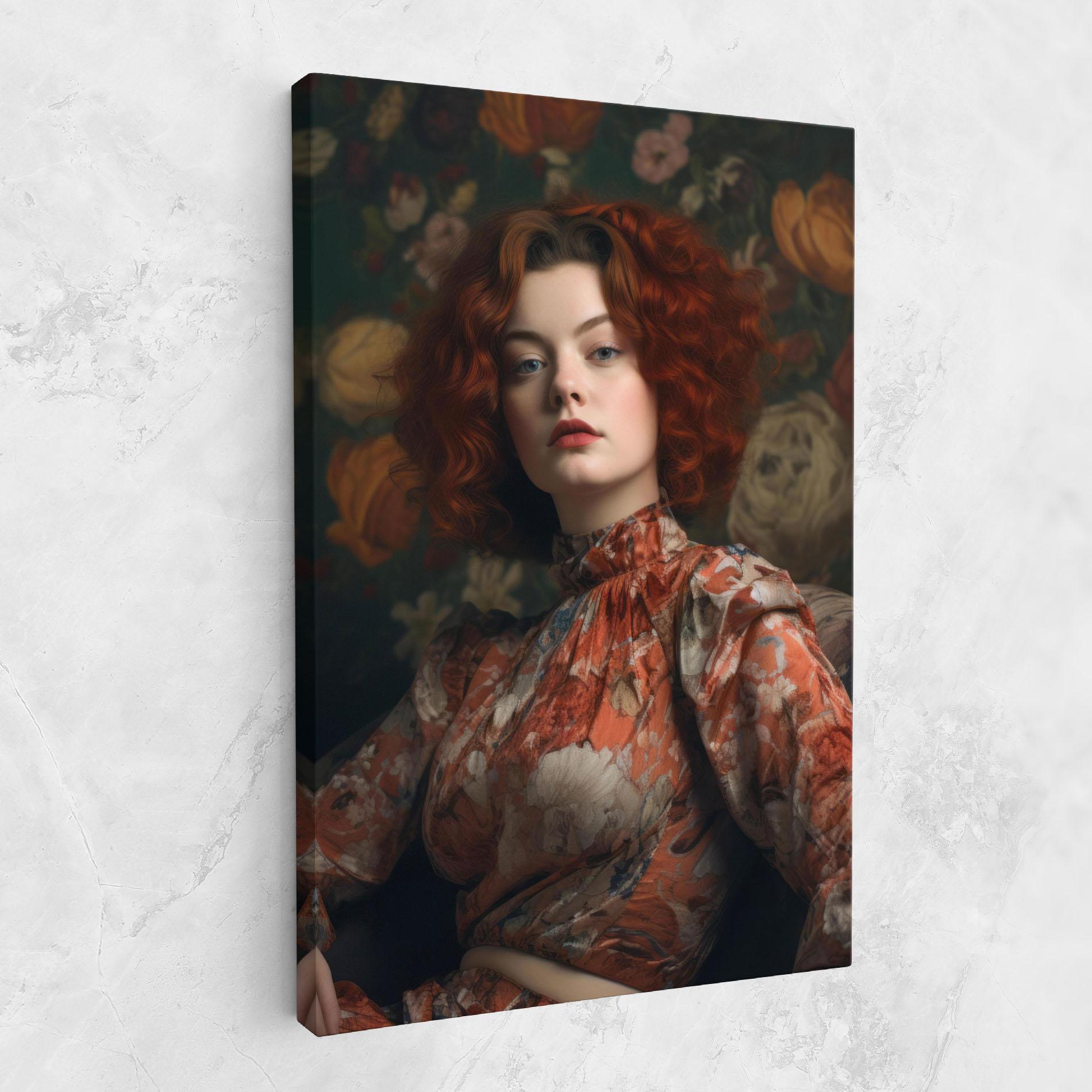 Tablou Canvas Red Vintage Hair mockup 1