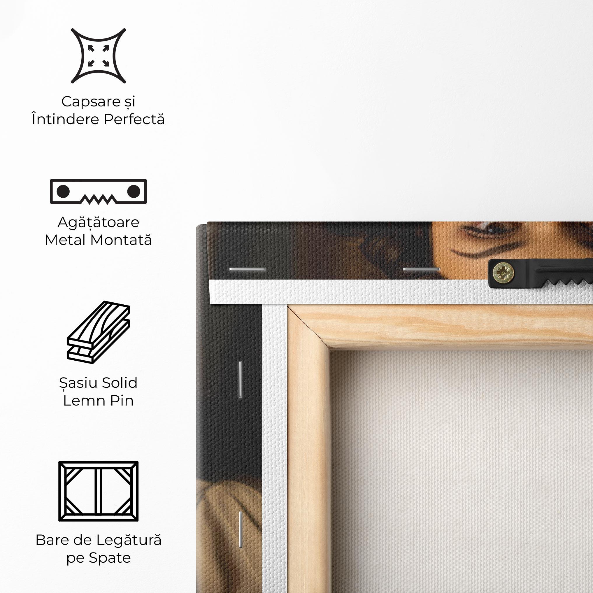 Tablou Canvas Beige Vintage Blouse mockup 5