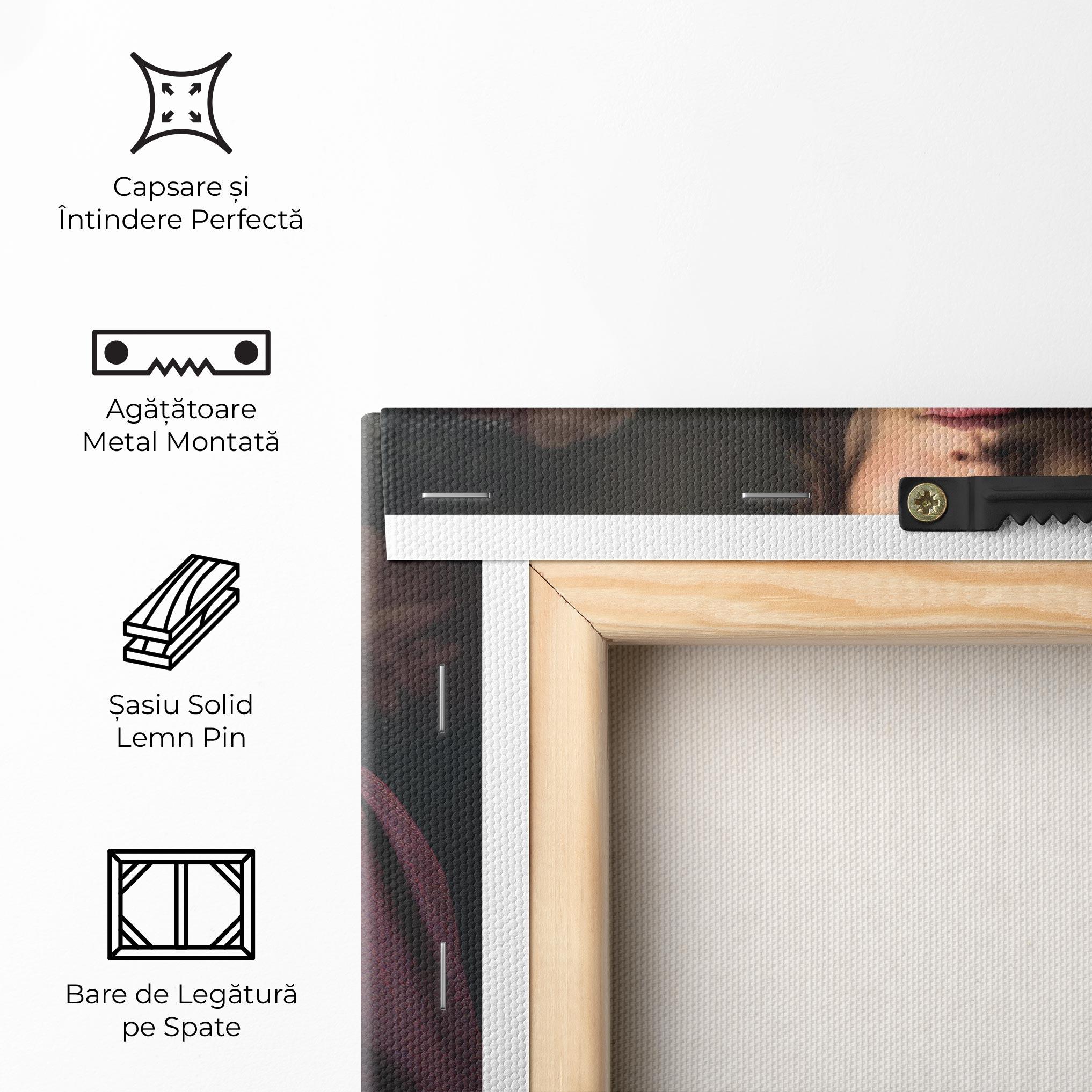 Tablou Canvas Holding Vintage Rose mockup 5