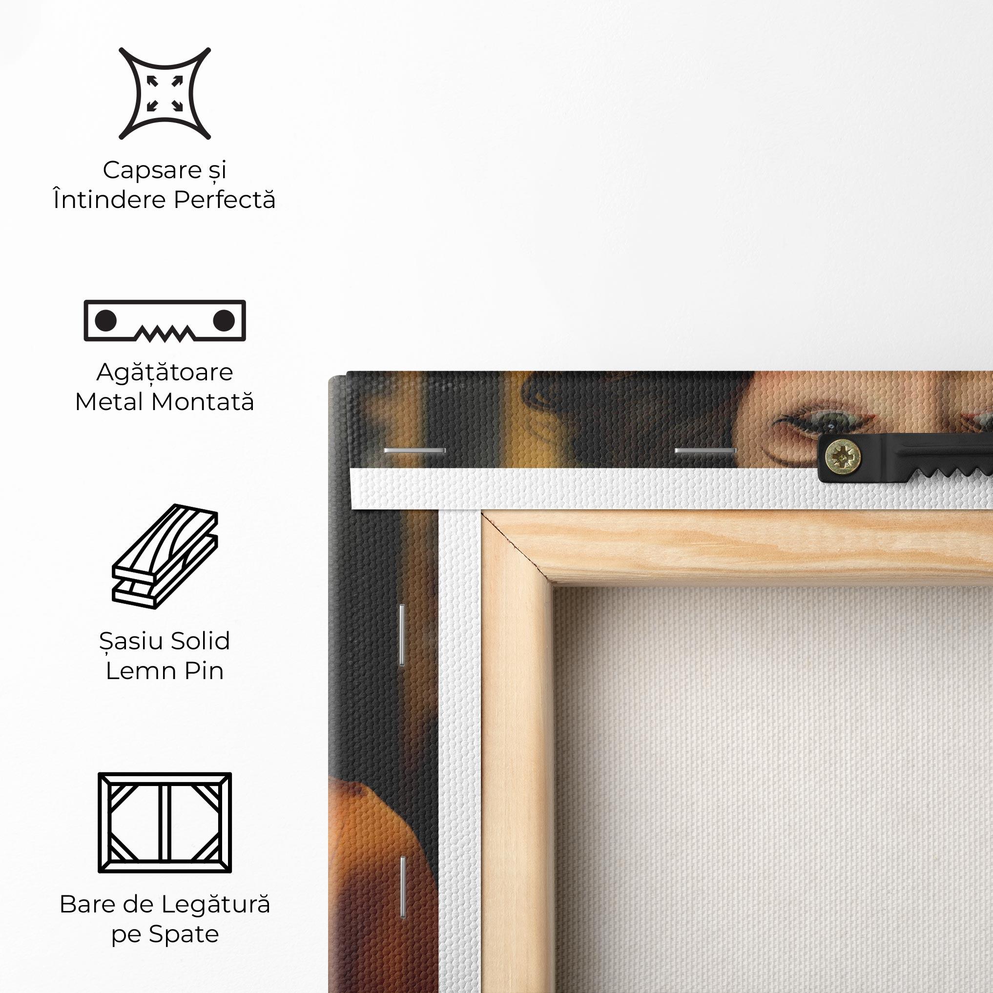 Tablou Canvas Orange Blouse Pearls mockup 5